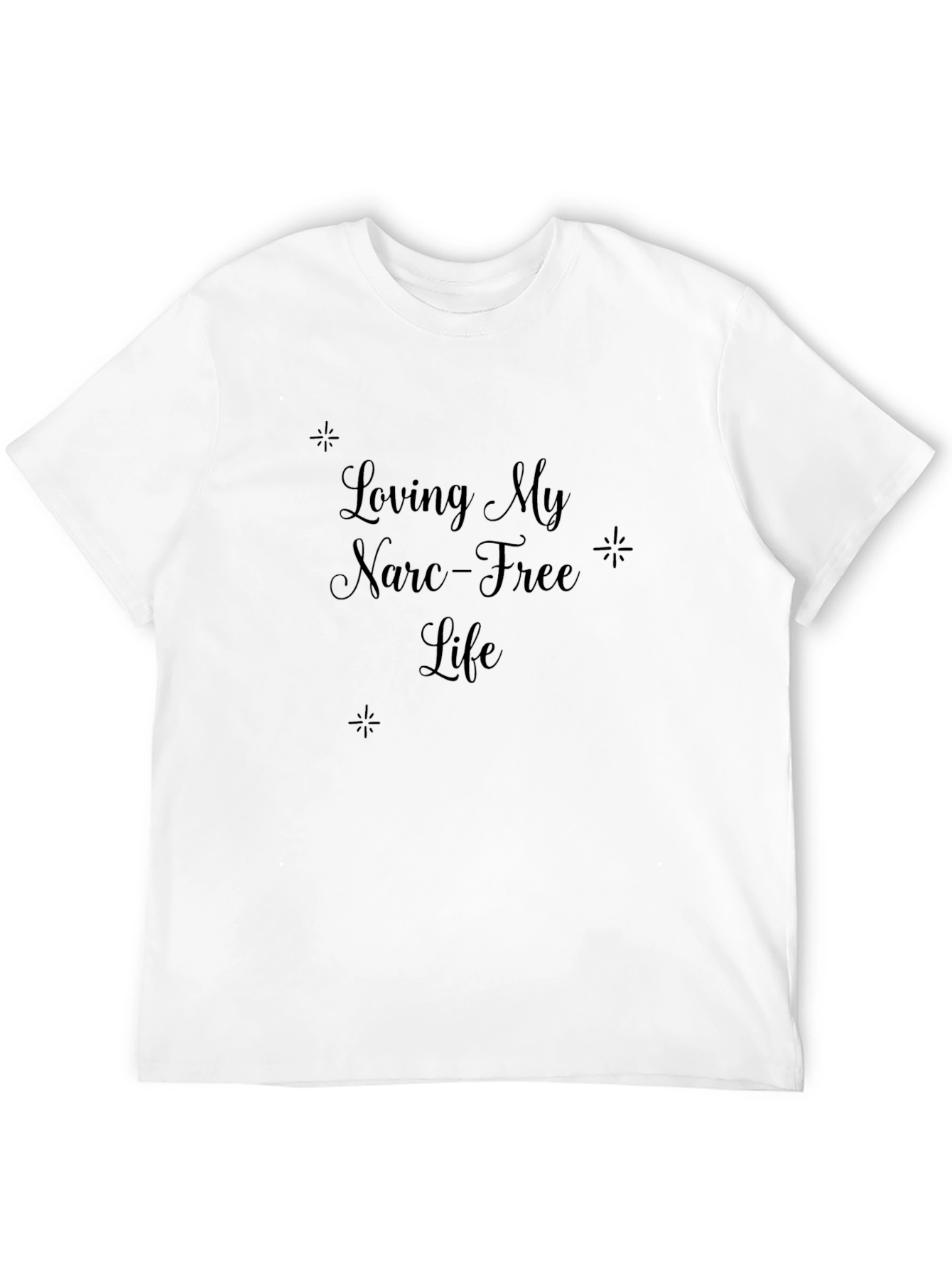 Narc-Free Life Black Graphic Tee