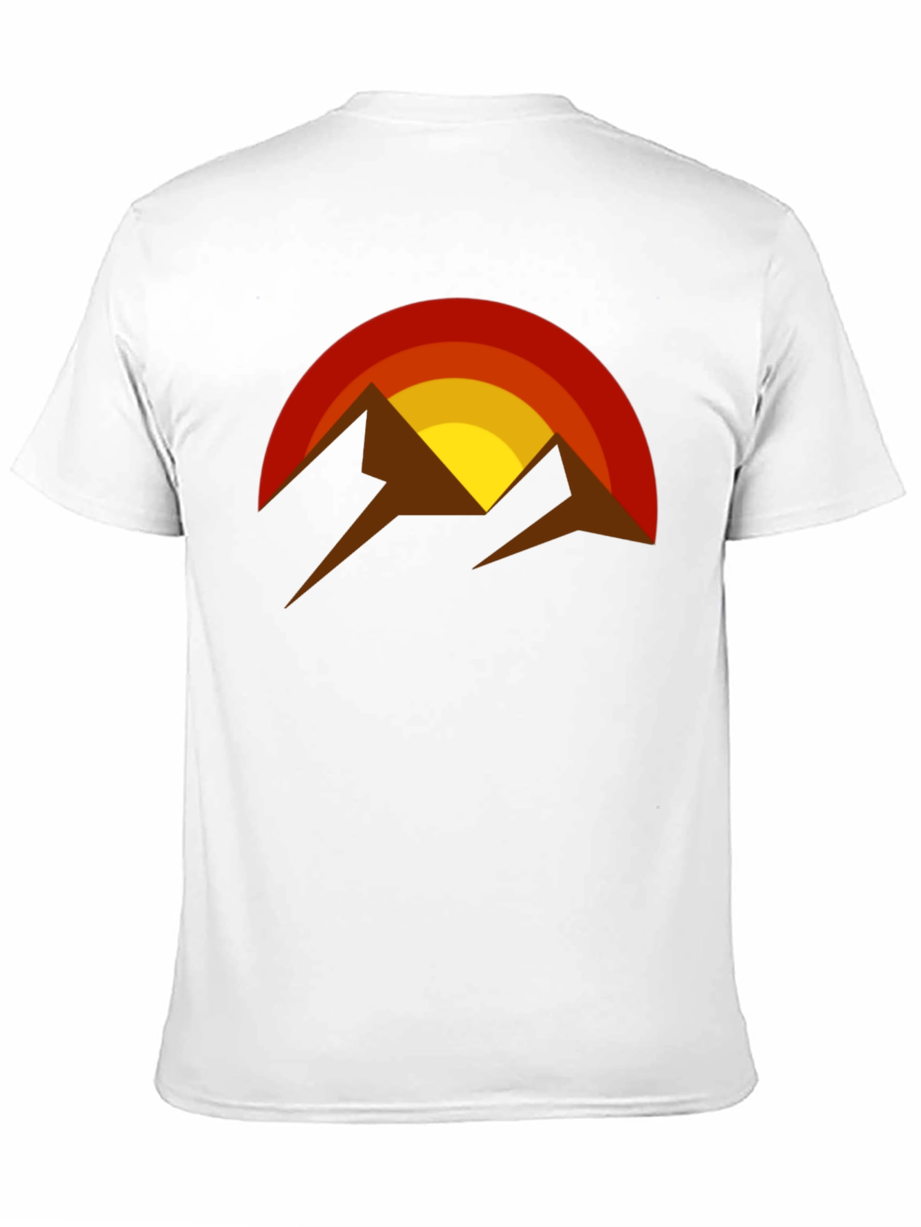 Retro Mountain Sunset Graphic T-Shirt