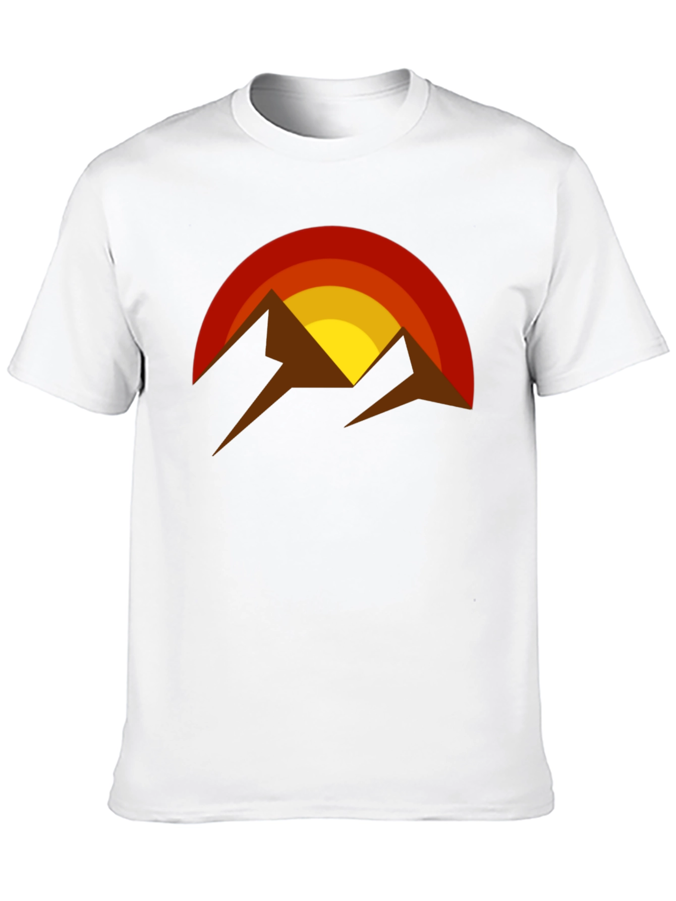 Retro Mountain Sunset Graphic T-Shirt