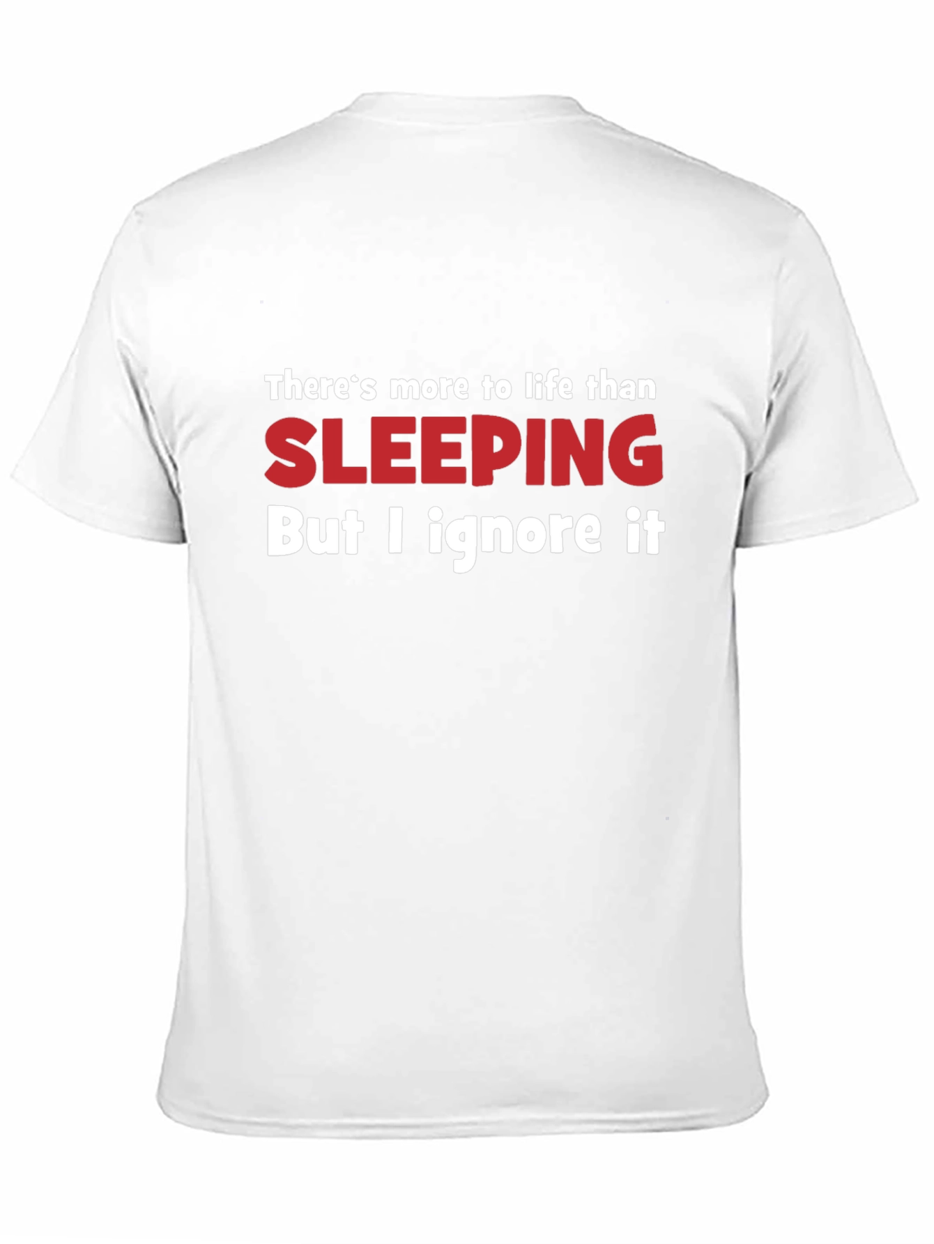 Funny Sleeping Graphic T-Shirt - Black Cotton Tee