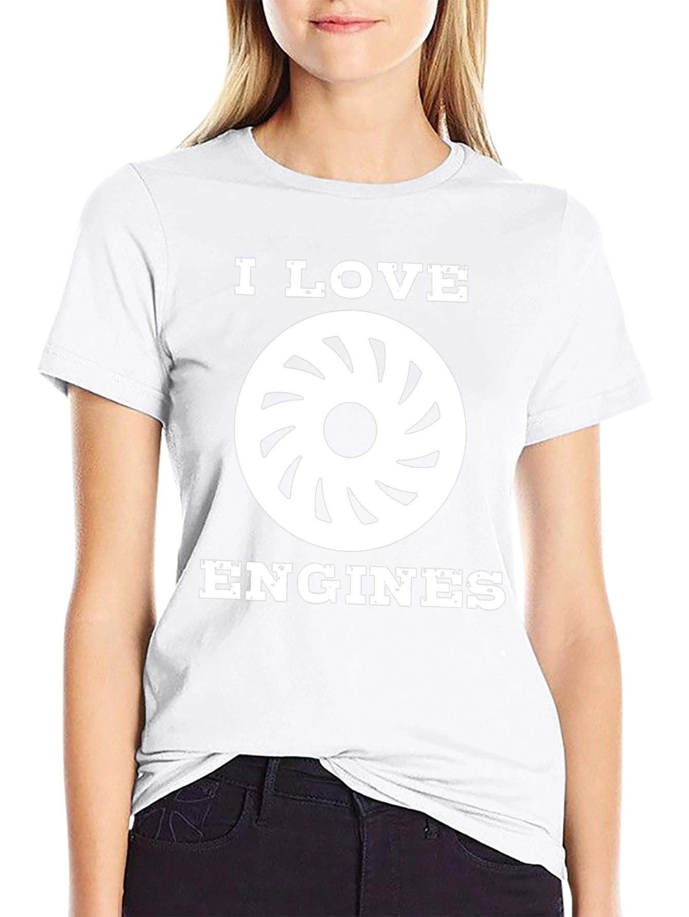 I Love Engines Graphic Tee - Mens Black T-Shirt