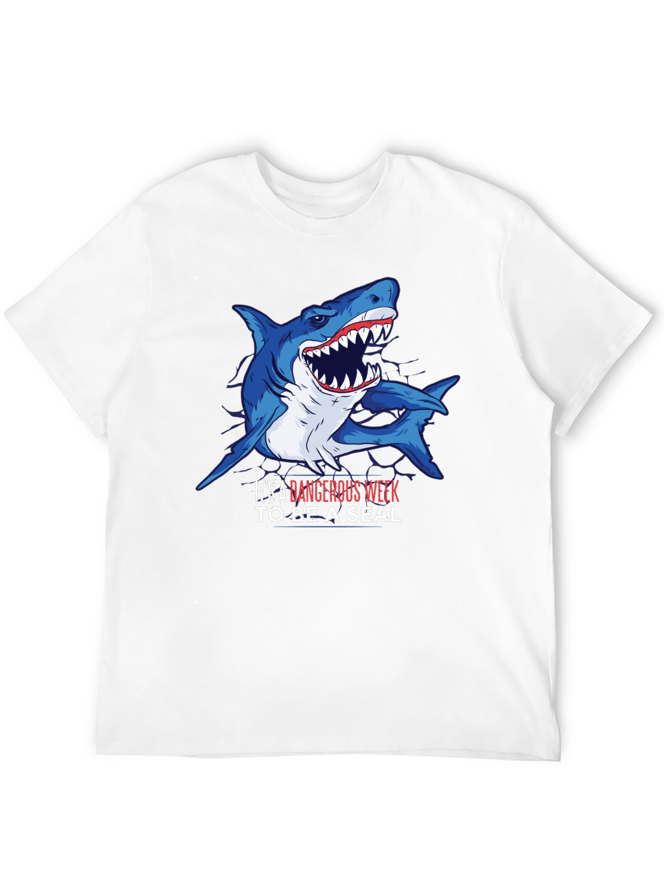 Dangerous Shark Week T-Shirt - Mens Black Tee