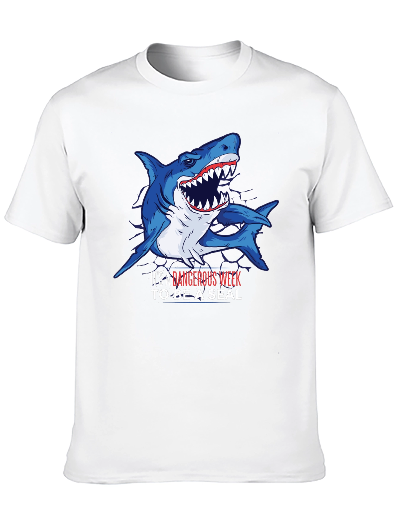Dangerous Shark Week T-Shirt - Mens Black Tee