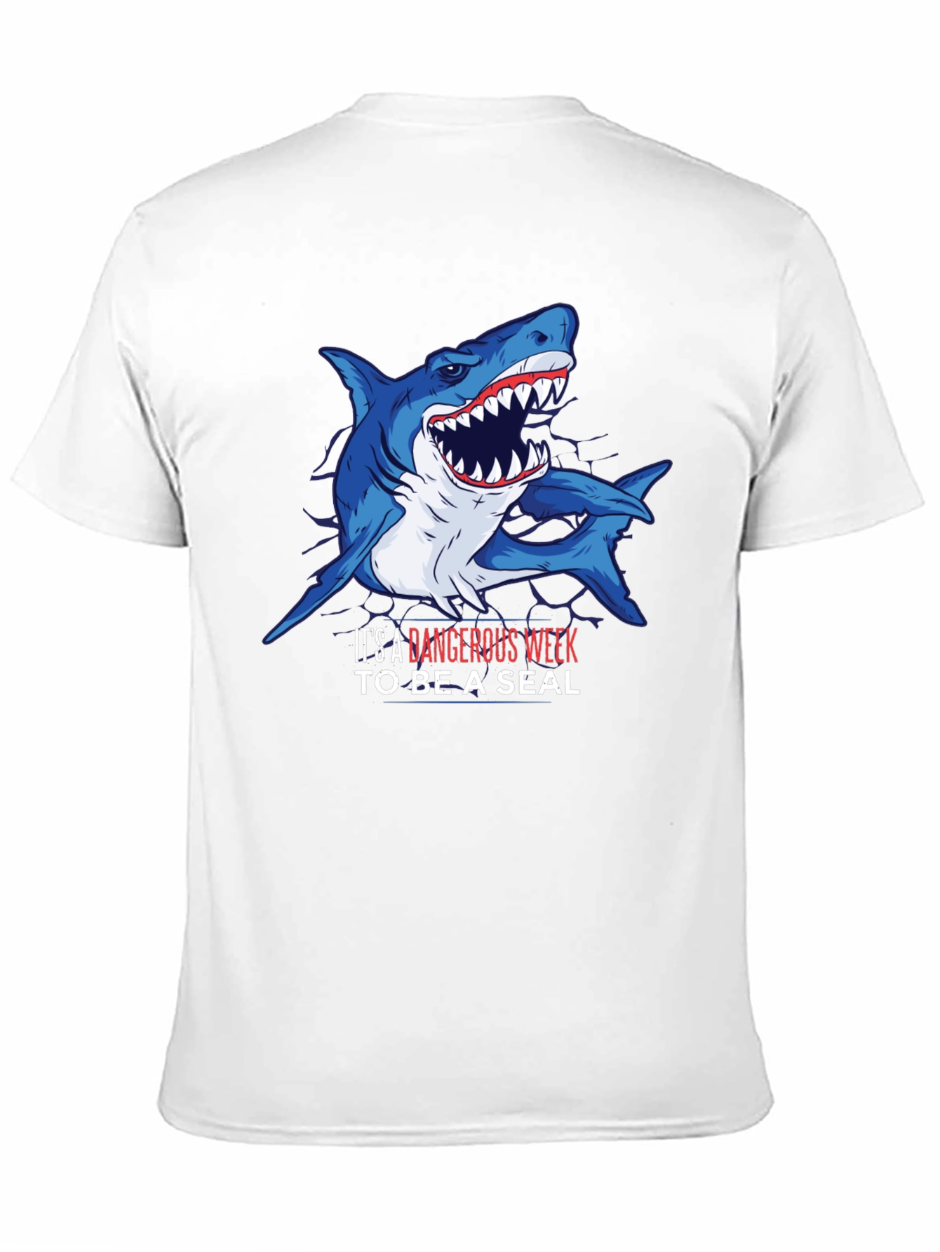 Dangerous Shark Week T-Shirt - Mens Black Tee