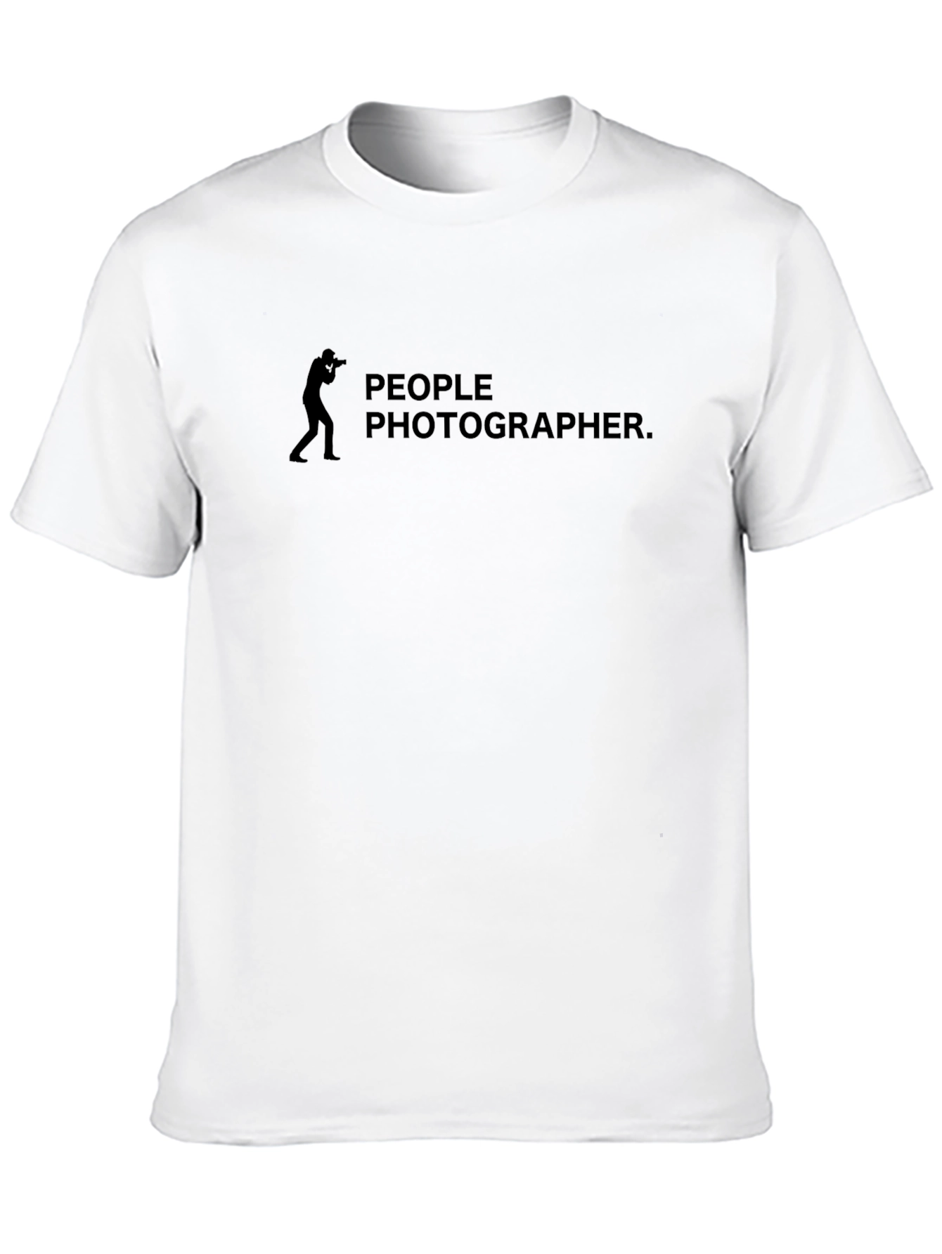 People Photographer T-Shirt - Black Crew Neck