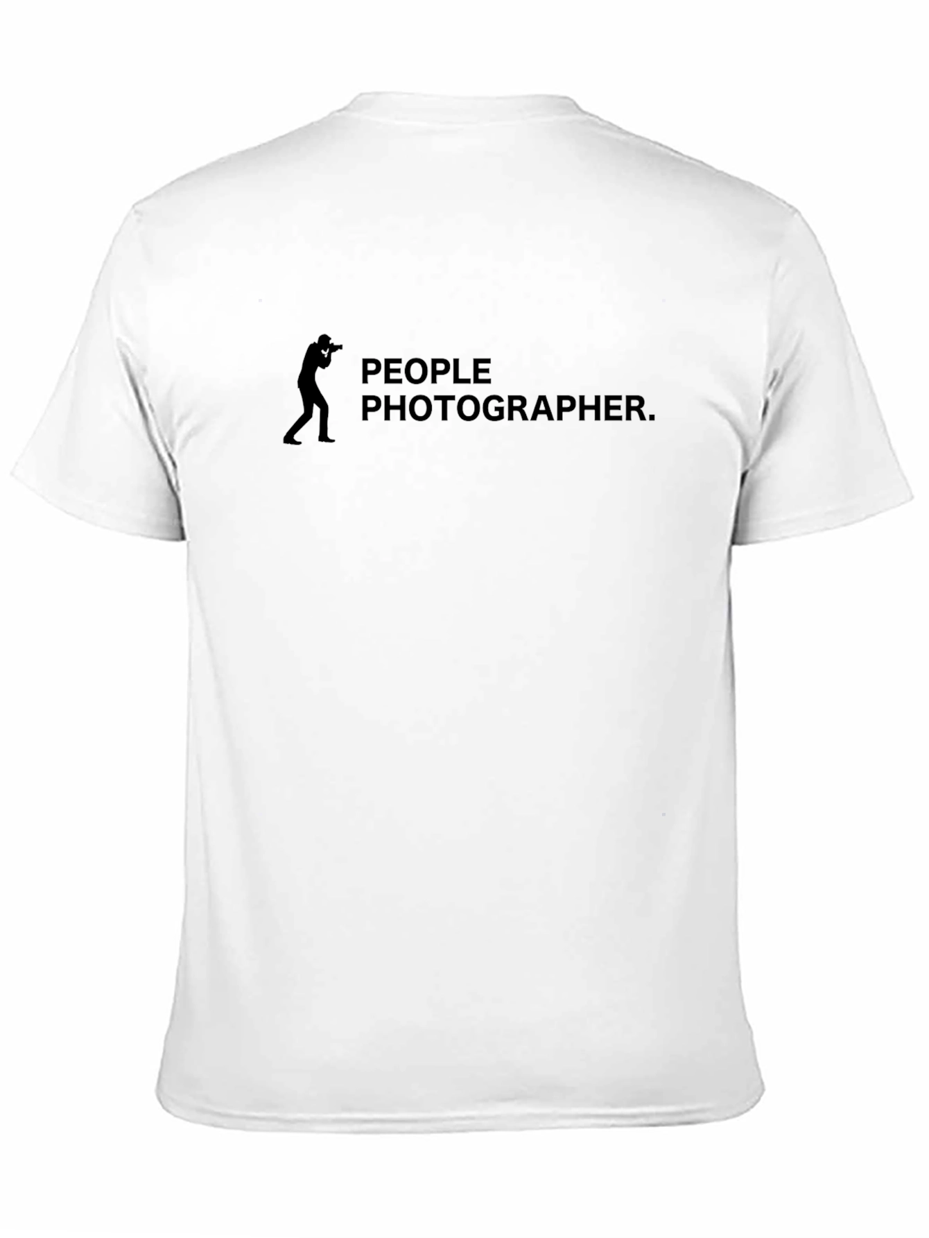 People Photographer T-Shirt - Black Crew Neck