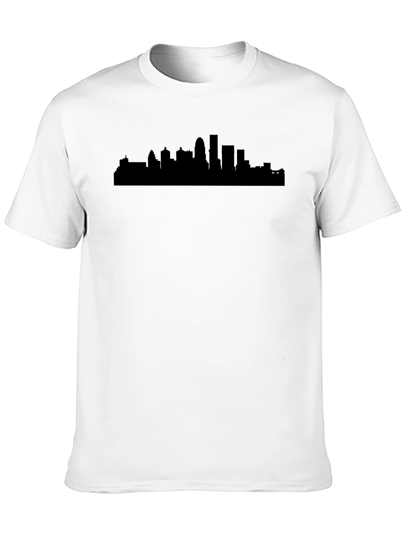 City Skyline Silhouette T-Shirt - Black