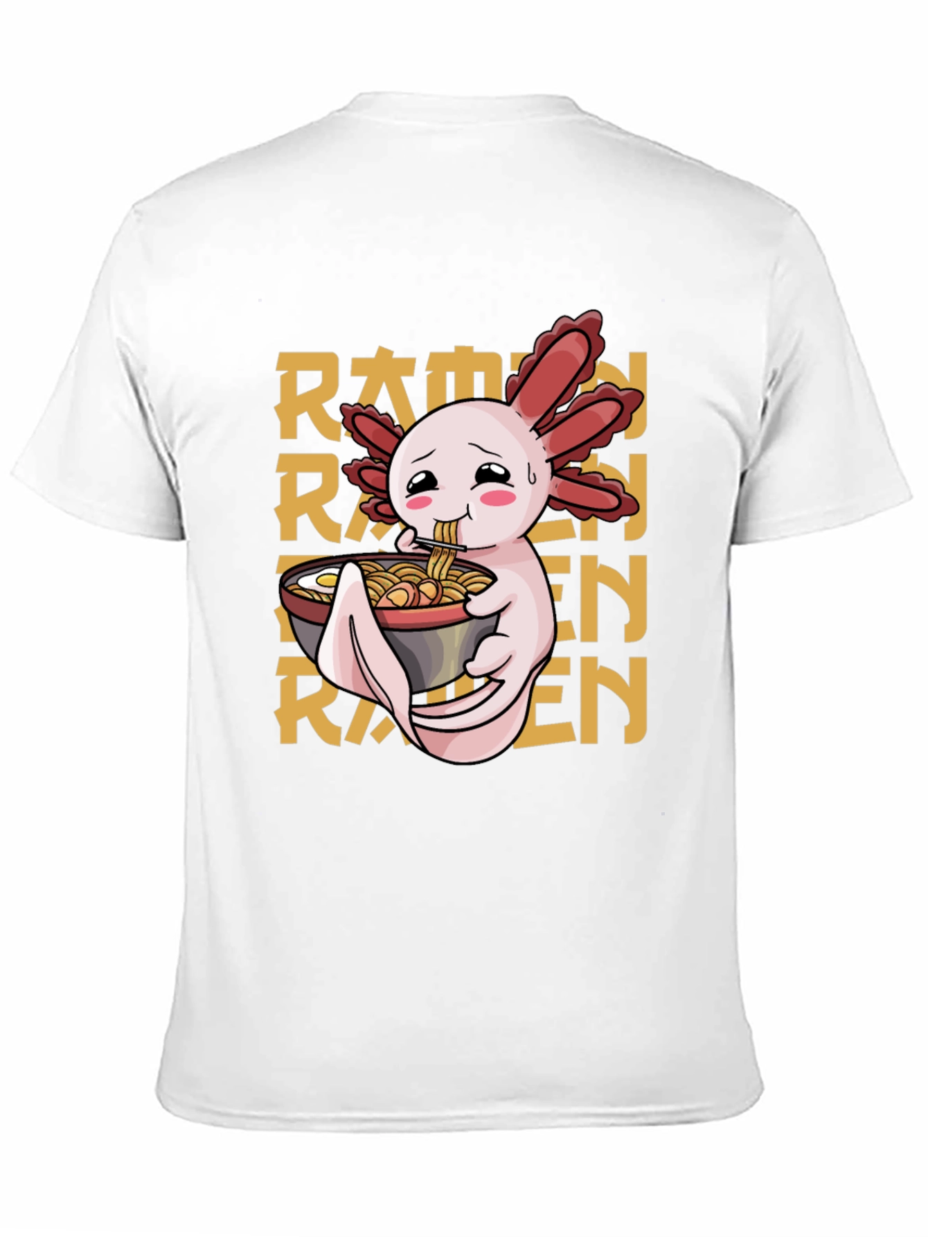 Axolotl Ramen T-Shirt - Cute Anime Style