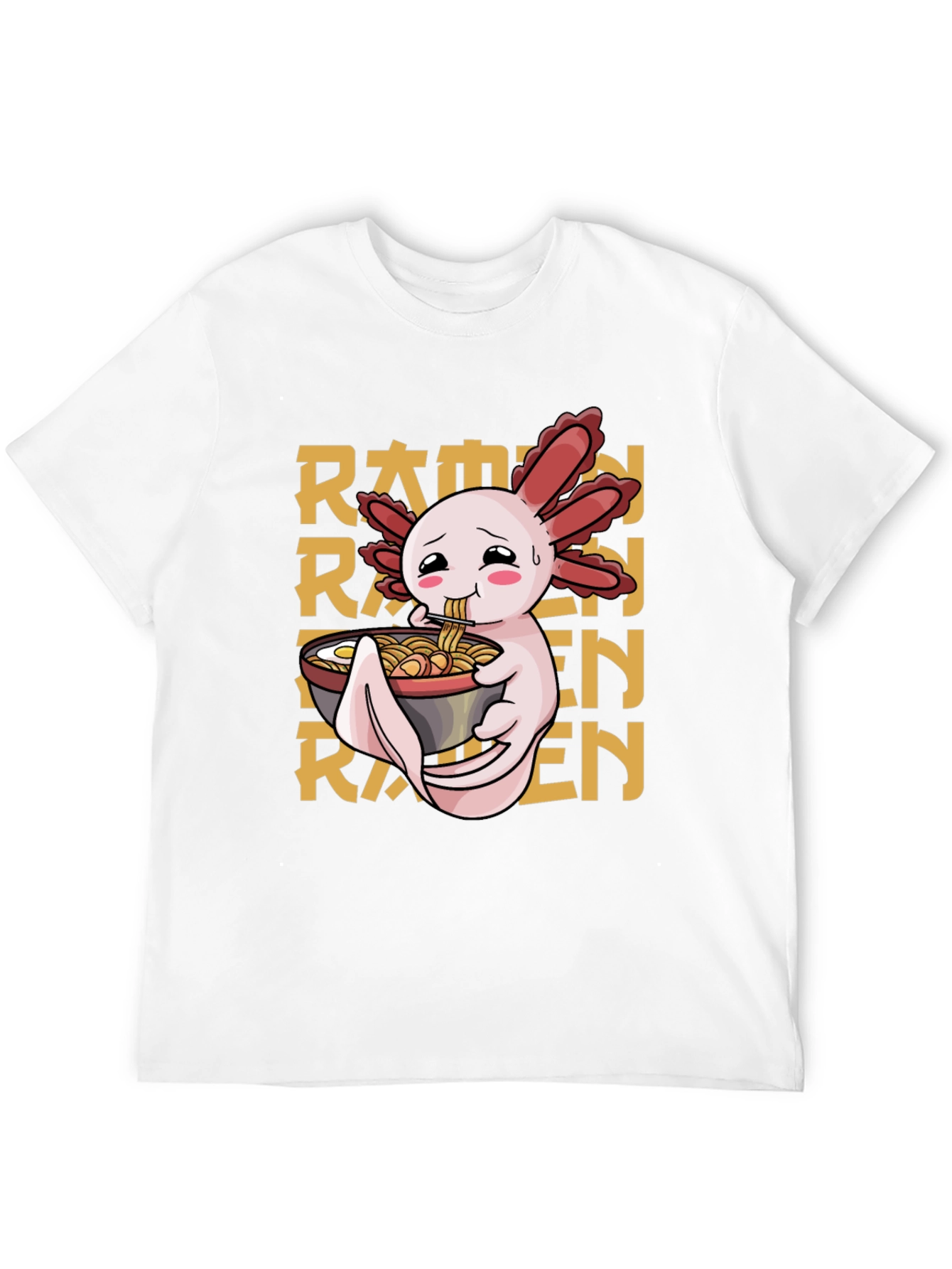 Axolotl Ramen T-Shirt - Cute Anime Style