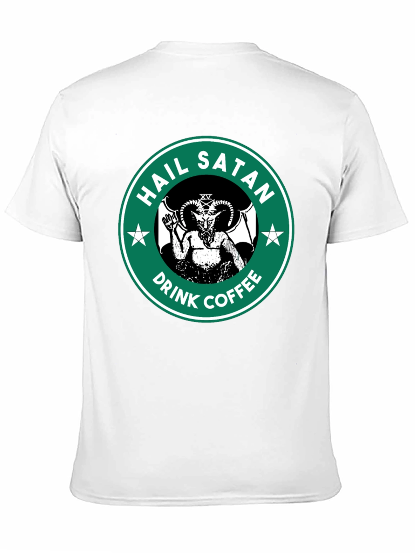 Hail Satan Drink Coffee Graphic T-Shirt