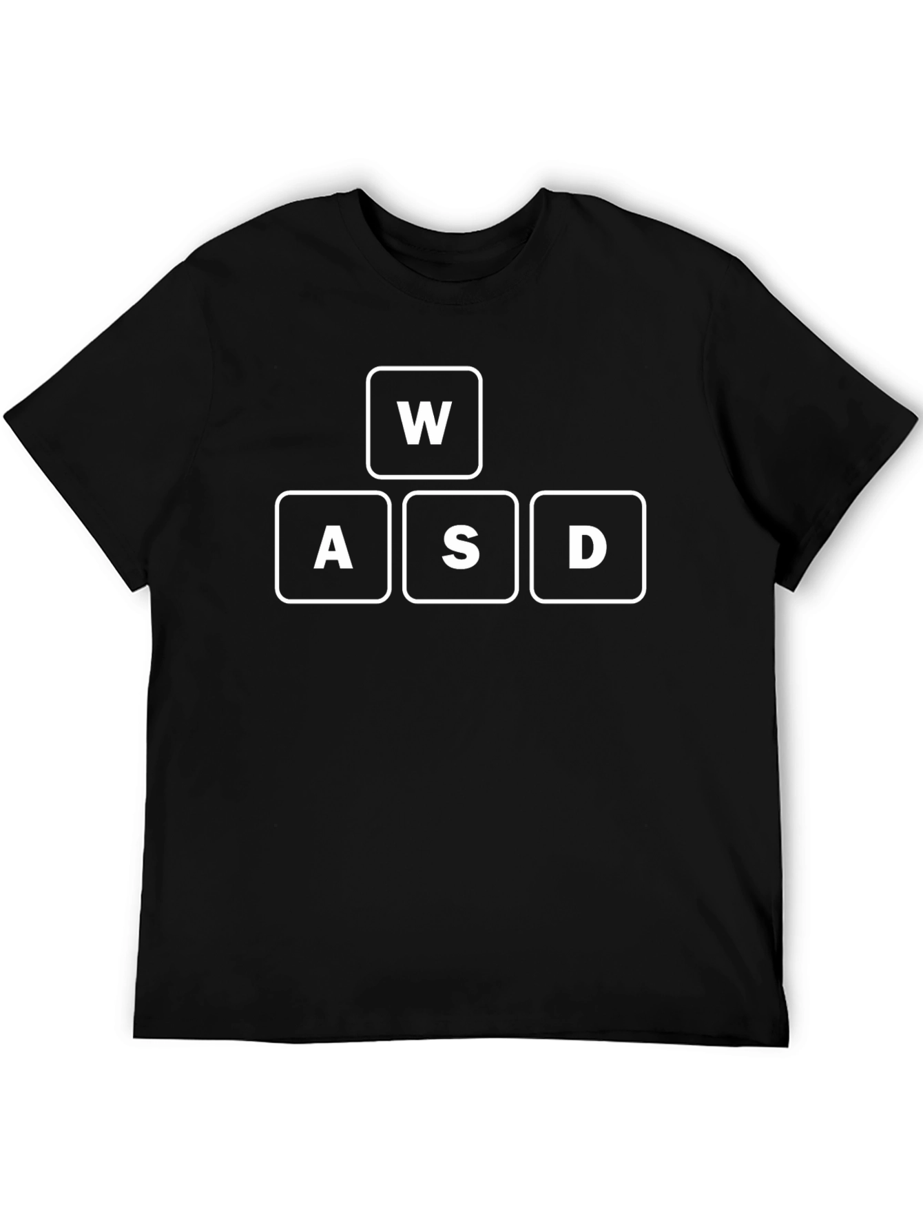 Gamer WASD Keys Black T-Shirt