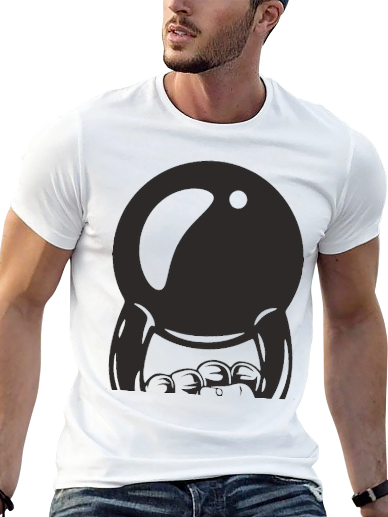 Cool Black Graphic Tee - Unique Design