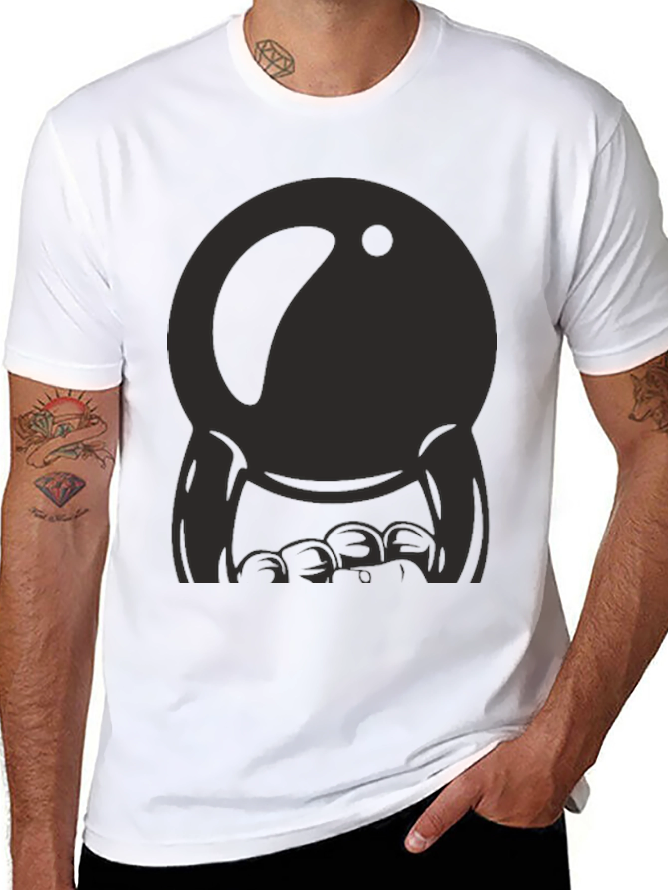 Cool Black Graphic Tee - Unique Design