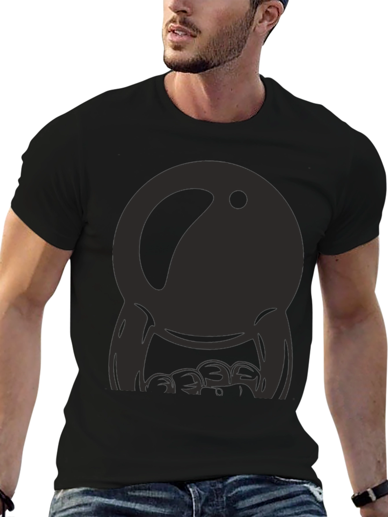 Cool Black Graphic Tee - Unique Design