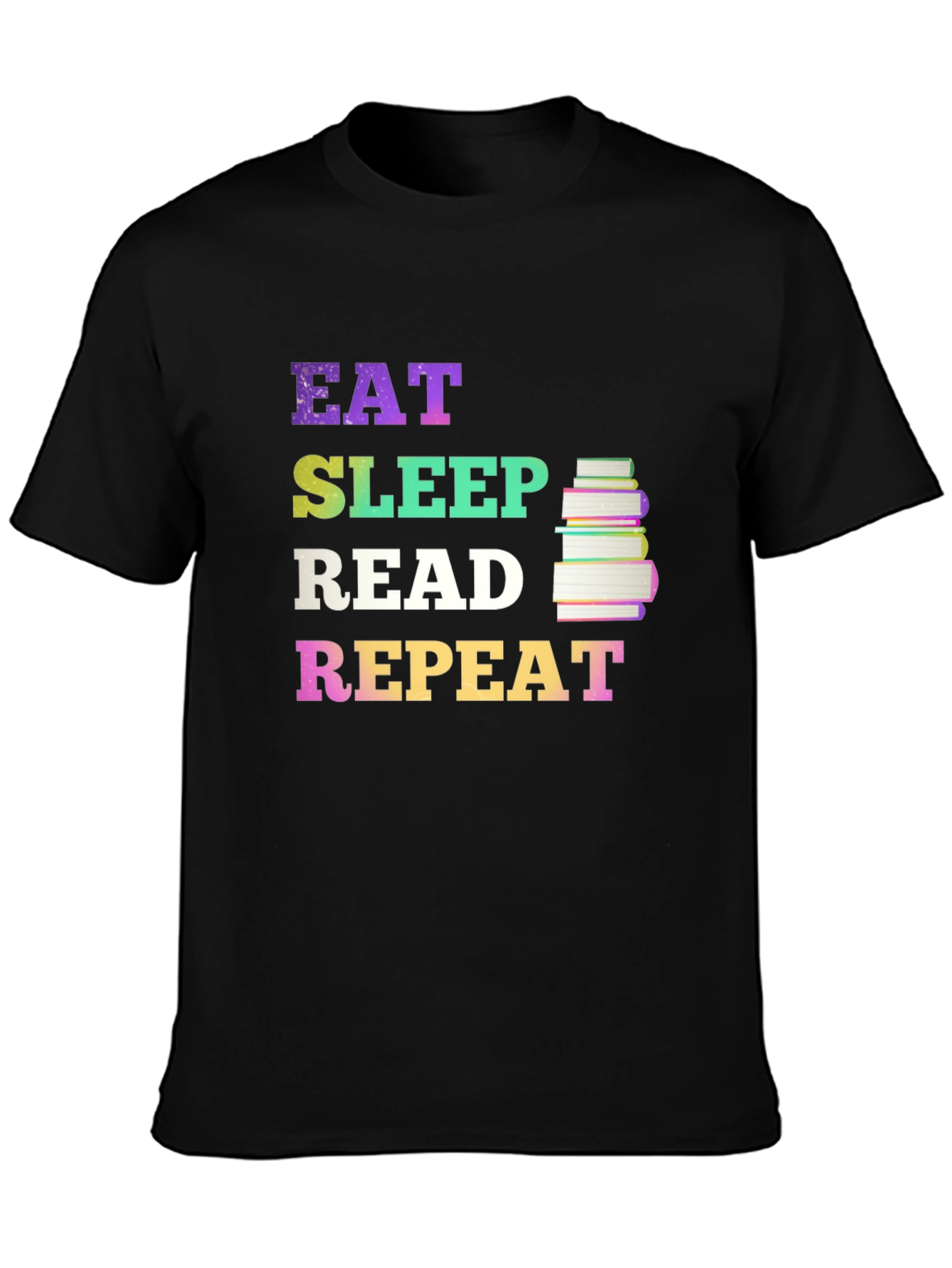 Eat Sleep Read Repeat Graphic T-Shirt