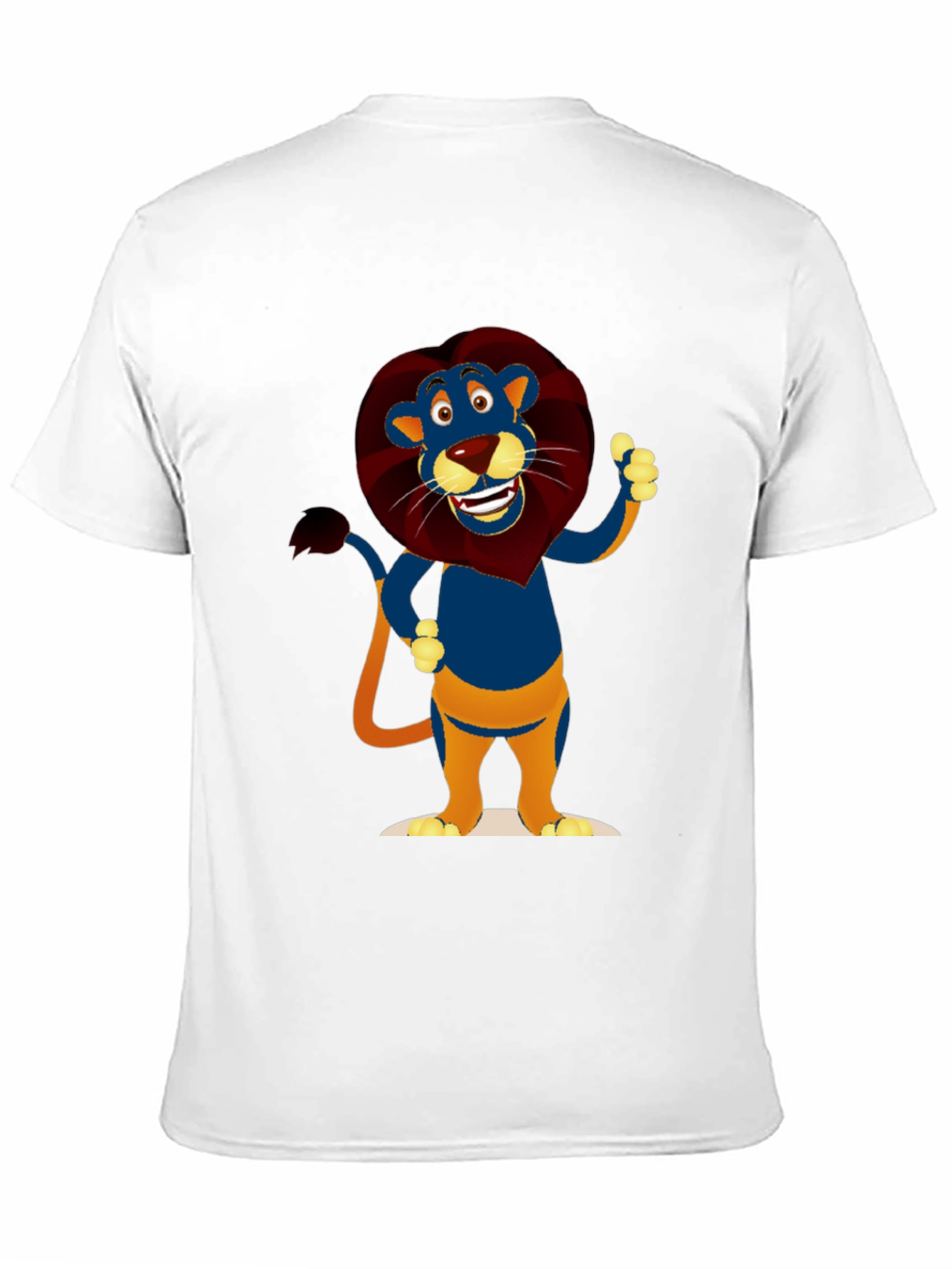 Cartoon Lion Graphic T-Shirt