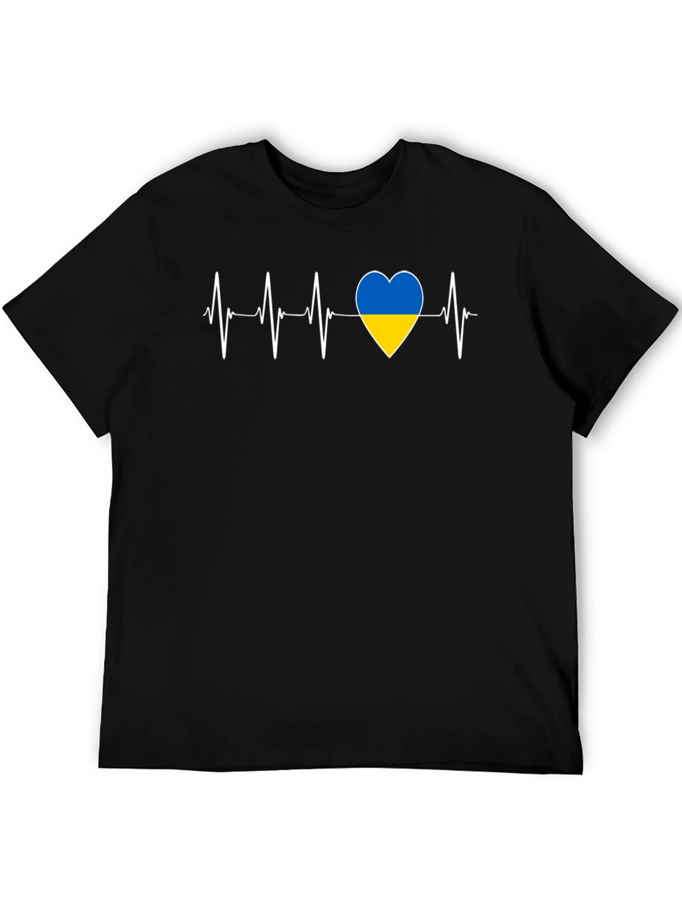 Ukraine Heartbeat T-Shirt - Show Your Support!