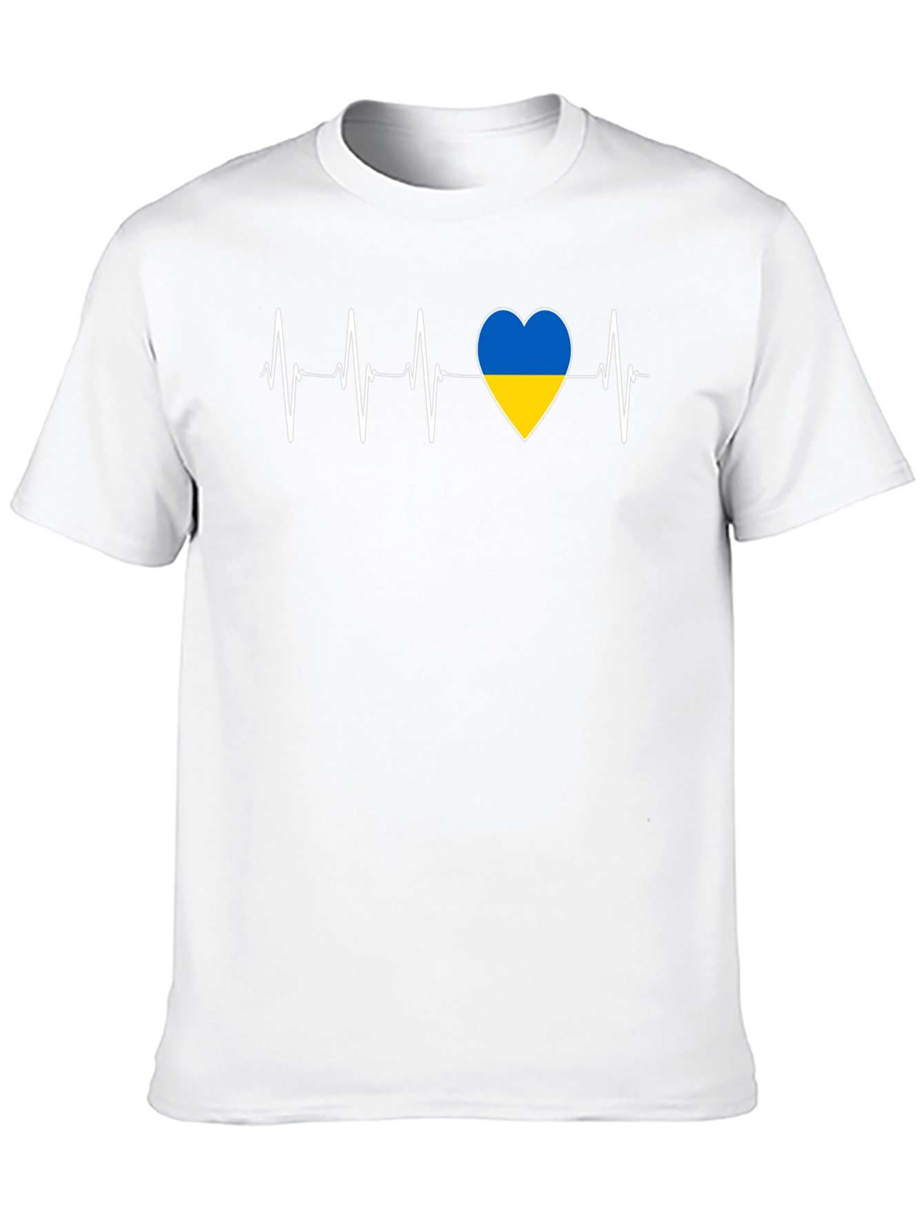 Ukraine Heartbeat T-Shirt - Show Your Support!