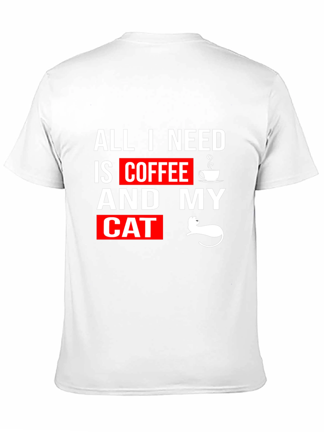 Coffee and Cats T-Shirt - Black Graphic Tee