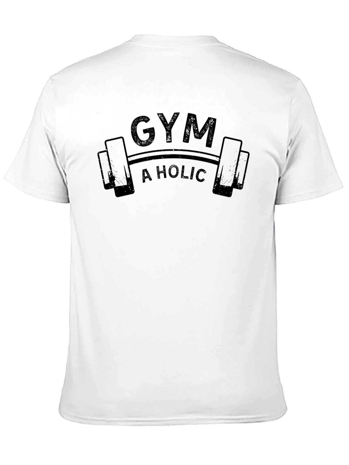Gym A Holic Black Graphic Tee
