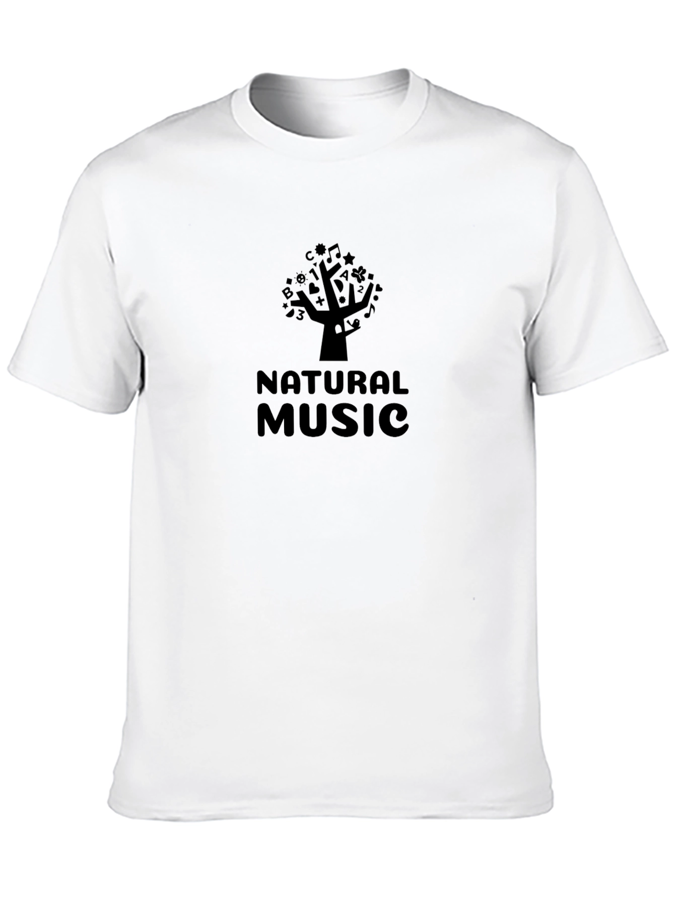 Natural Music Black T-Shirt
