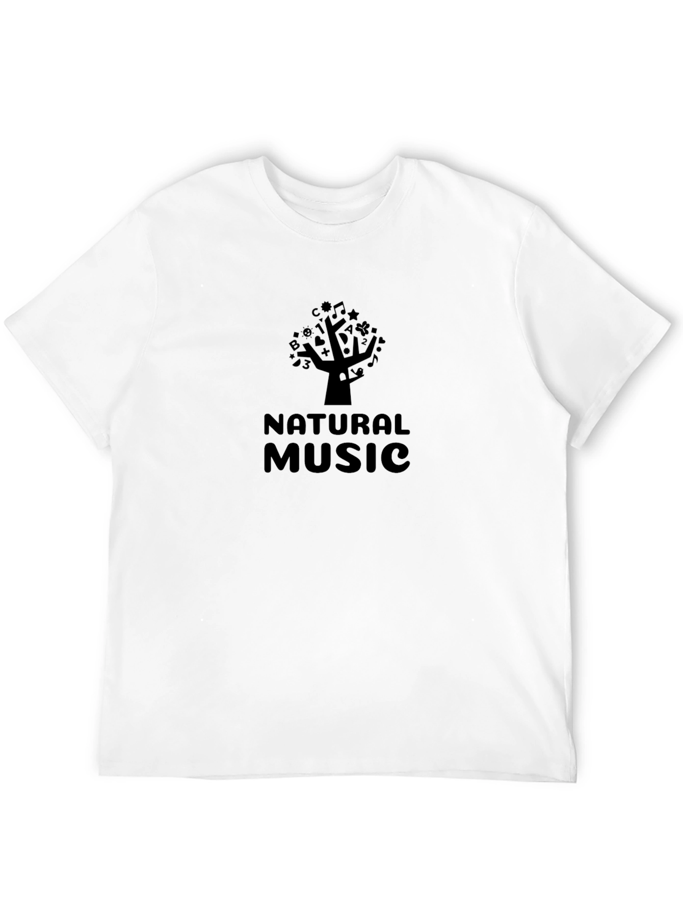 Natural Music Black T-Shirt