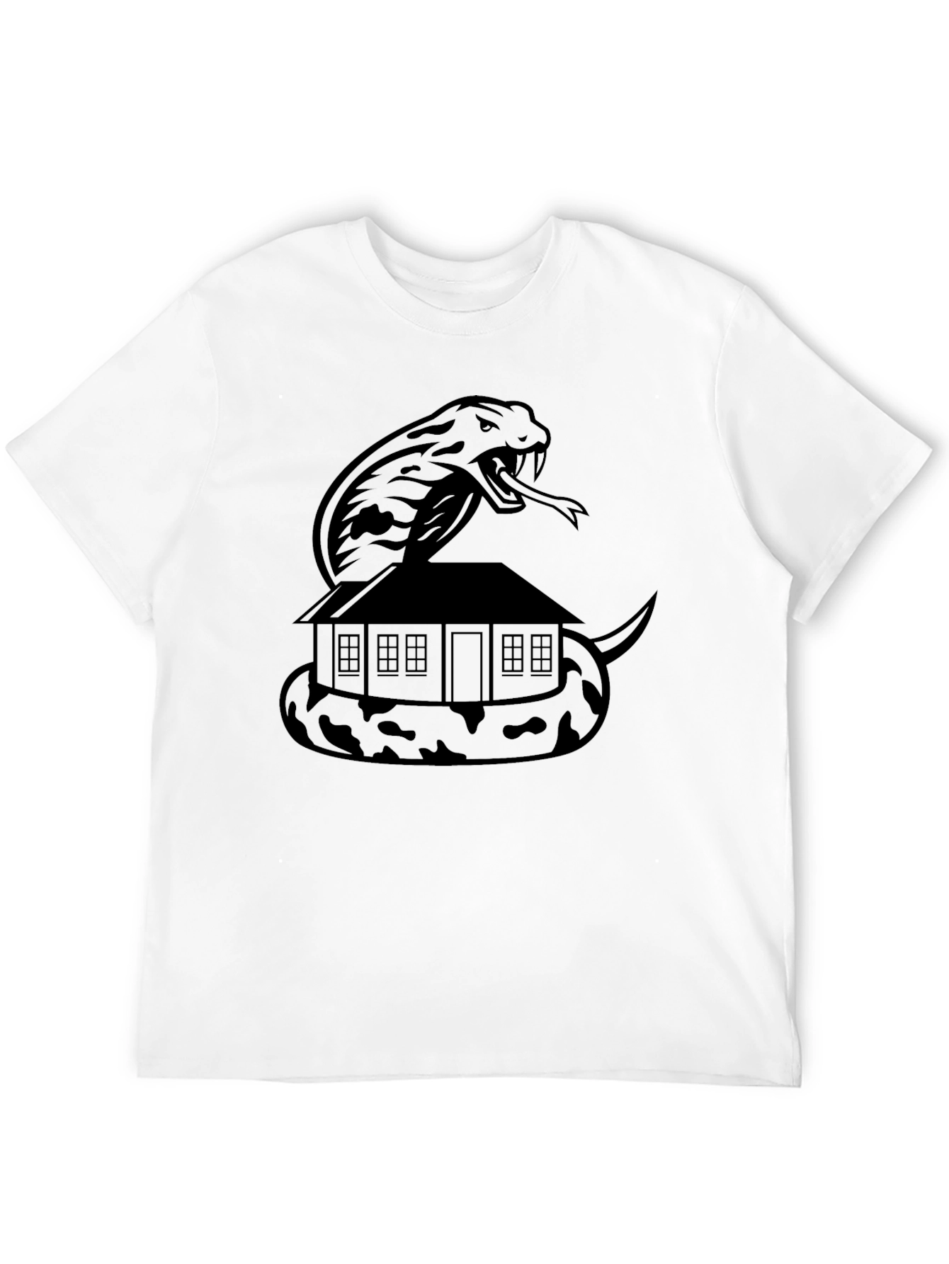 Snake House Graphic Tee - Mens Black T-Shirt