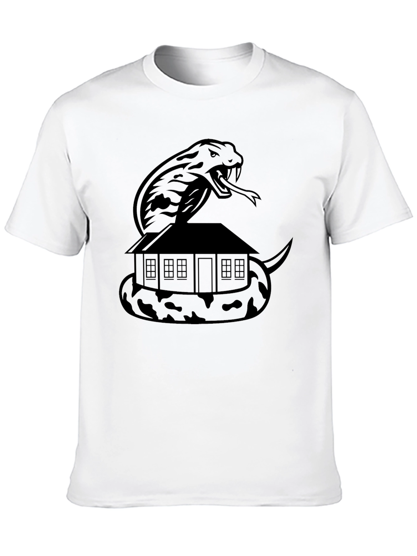 Snake House Graphic Tee - Mens Black T-Shirt