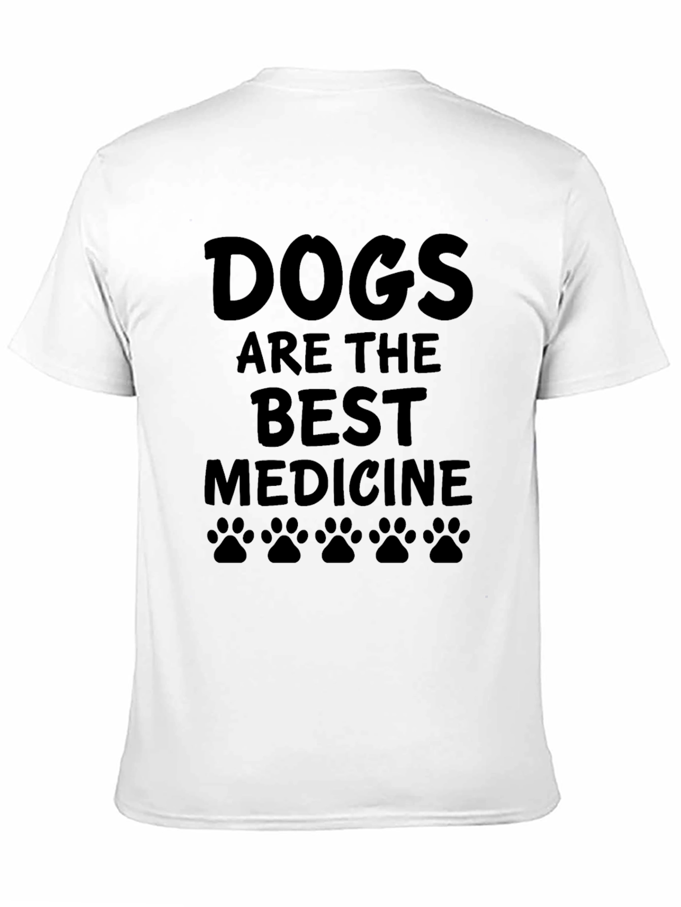 Dogs are the Best Medicine Black Graphic Tee