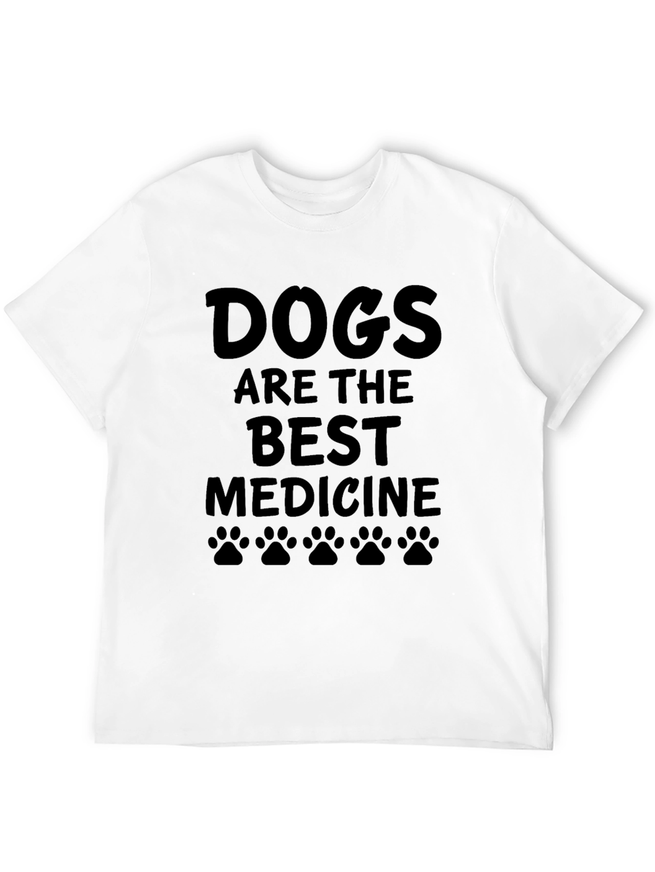 Dogs are the Best Medicine Black Graphic Tee