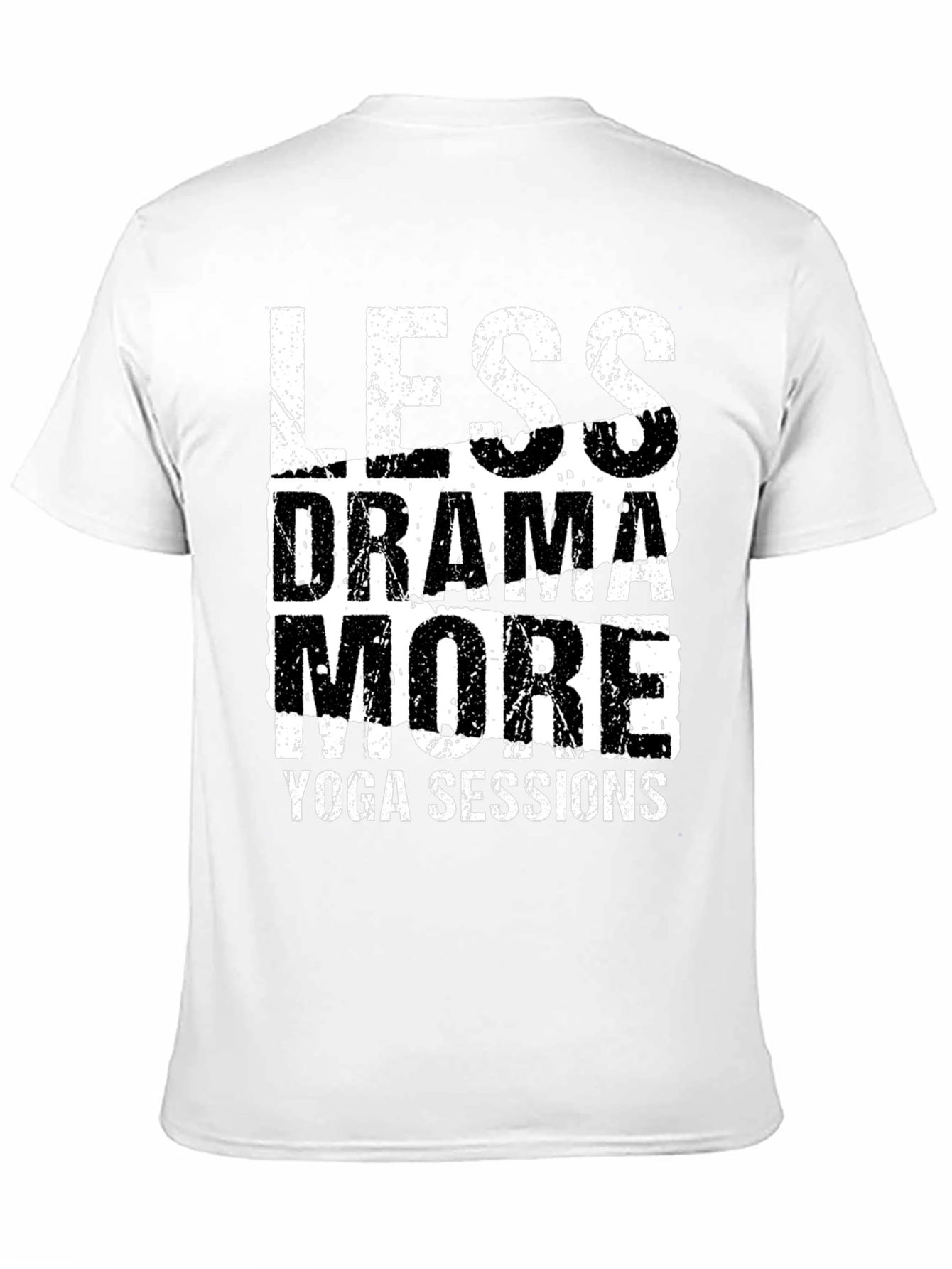 Less Drama More Yoga Sessions Black Graphic Tee