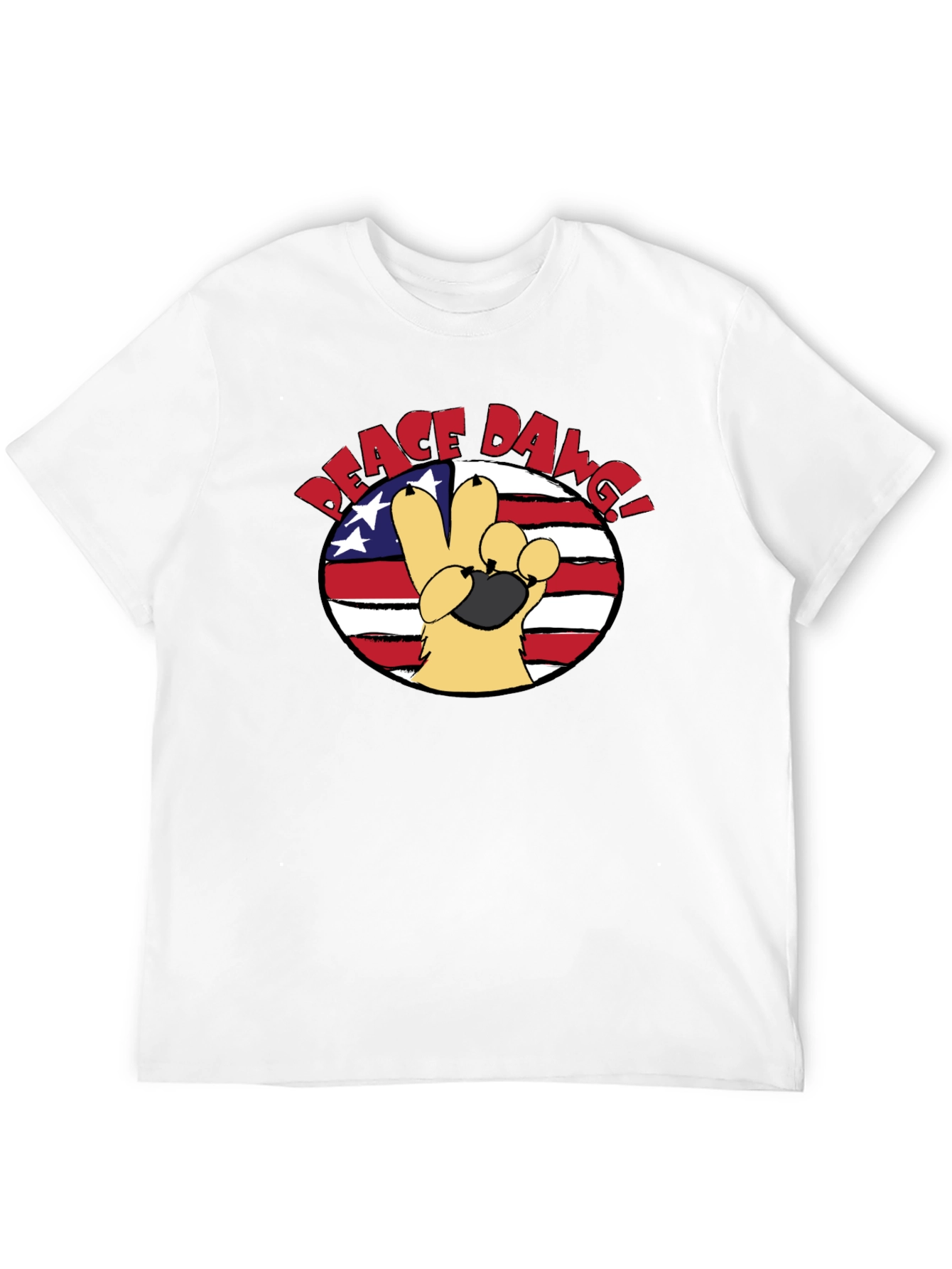 Peace Dawg Graphic T-Shirt