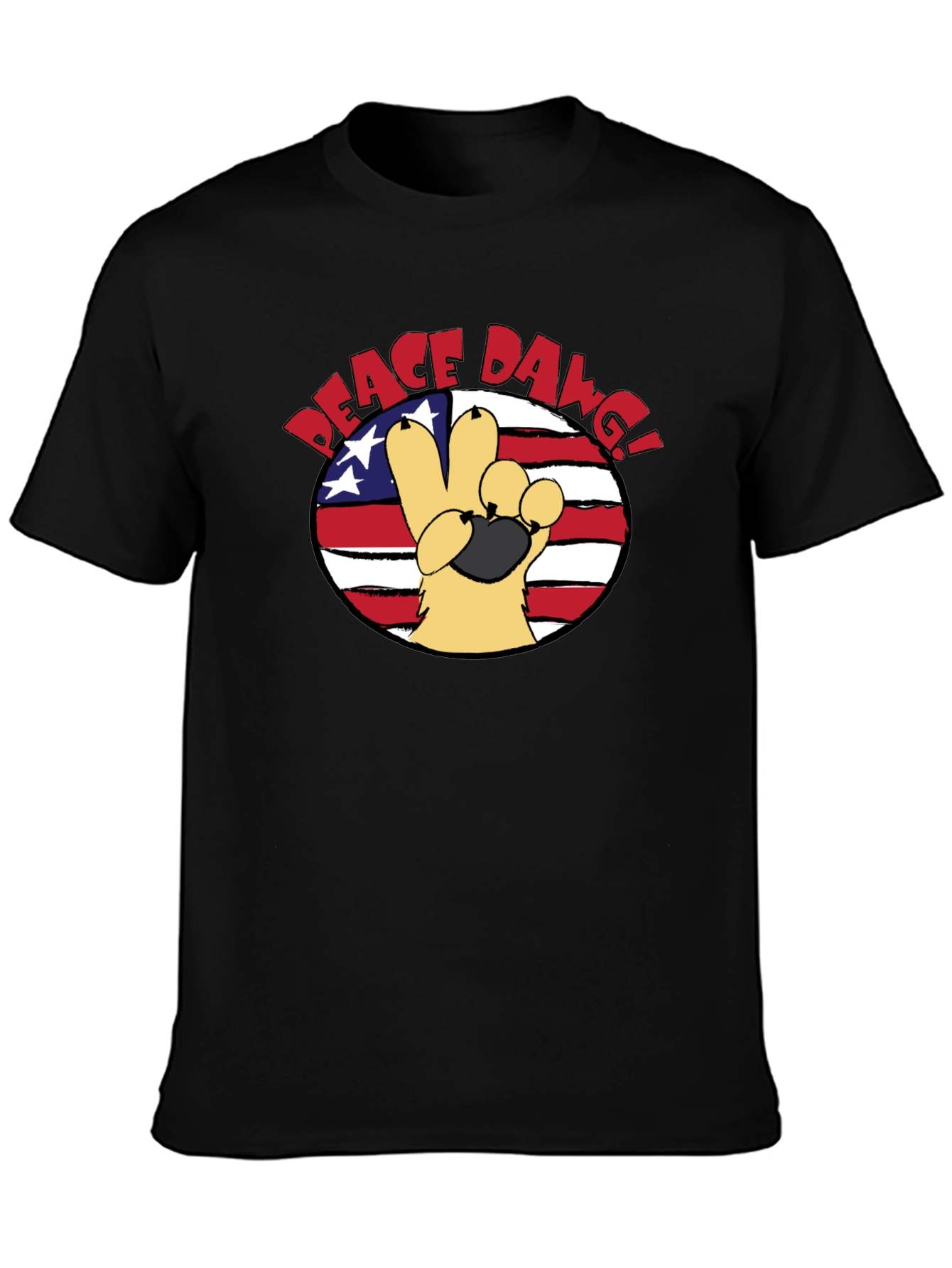 Peace Dawg Graphic T-Shirt
