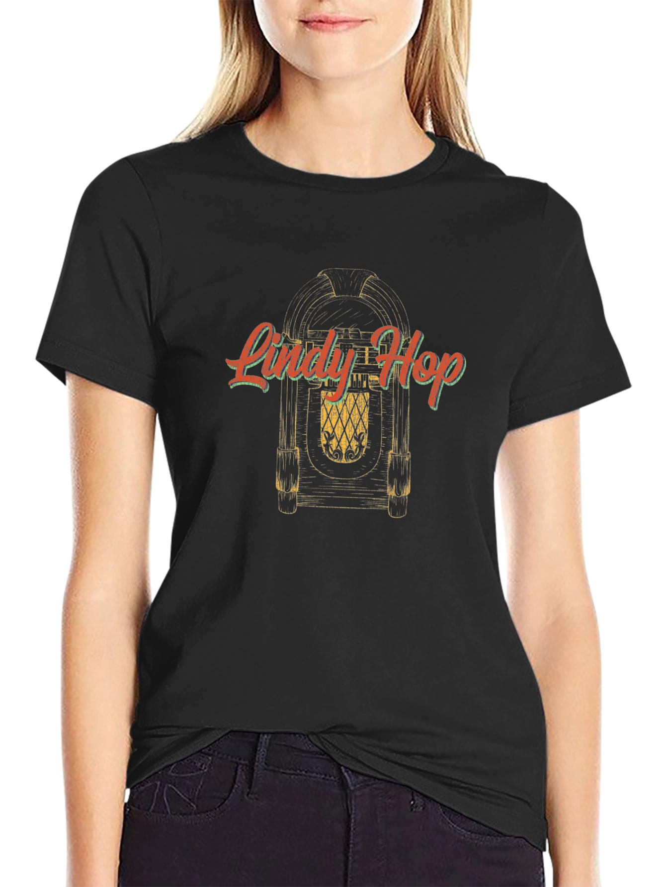 Retro Lindy Hop Jukebox Graphic Tee