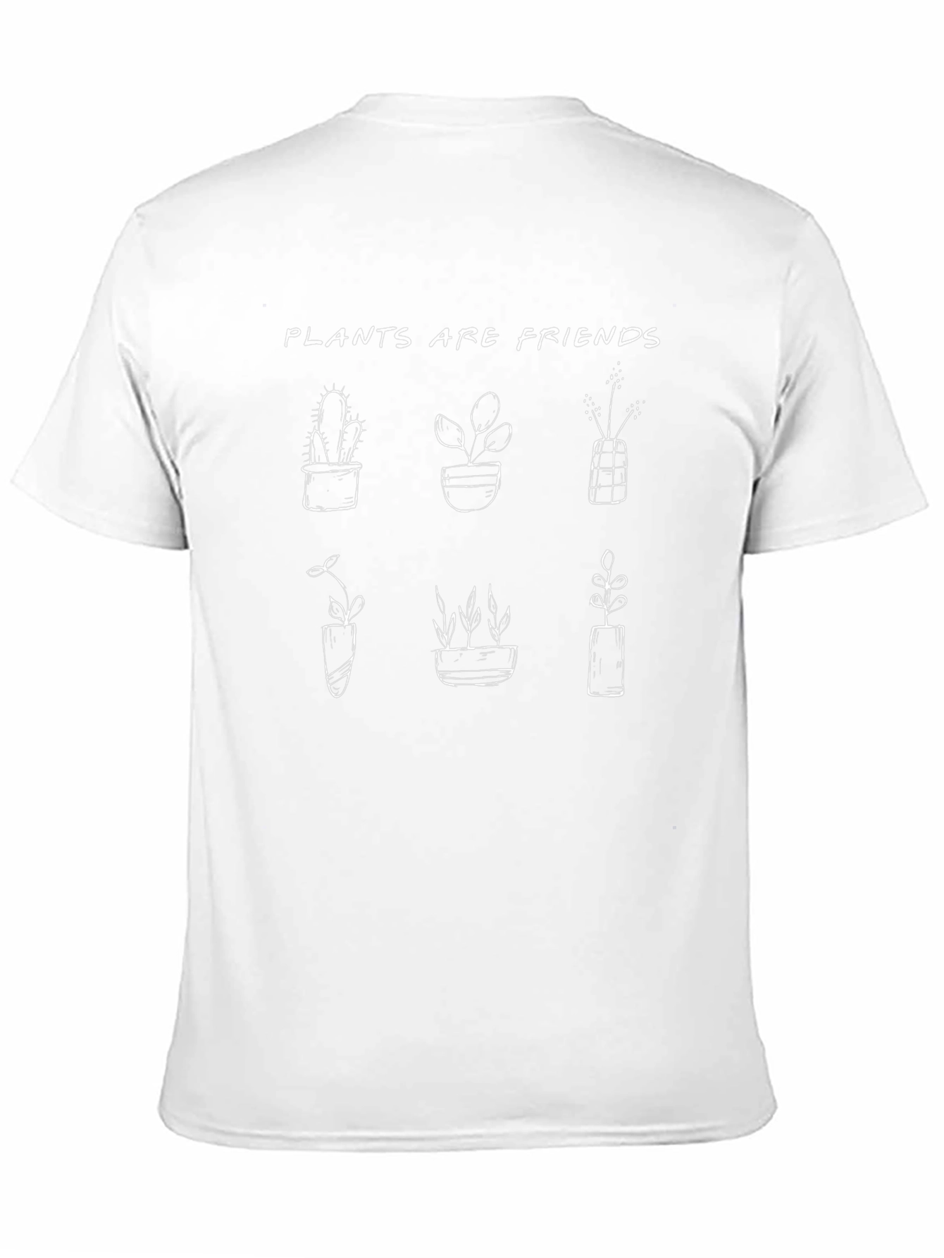 Plants are Friends Graphic Tee - Black
