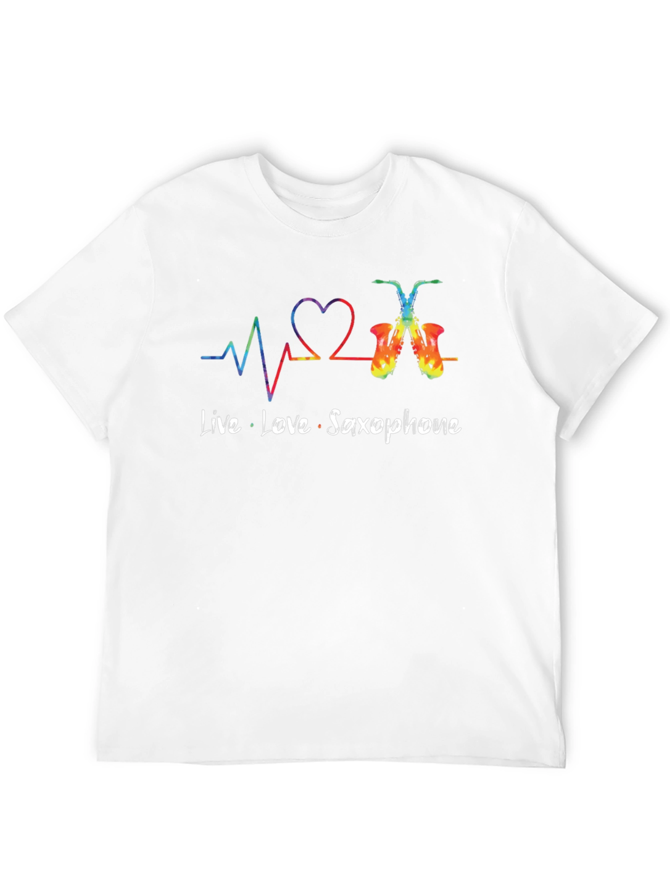 Live Love Saxophone Graphic Tee