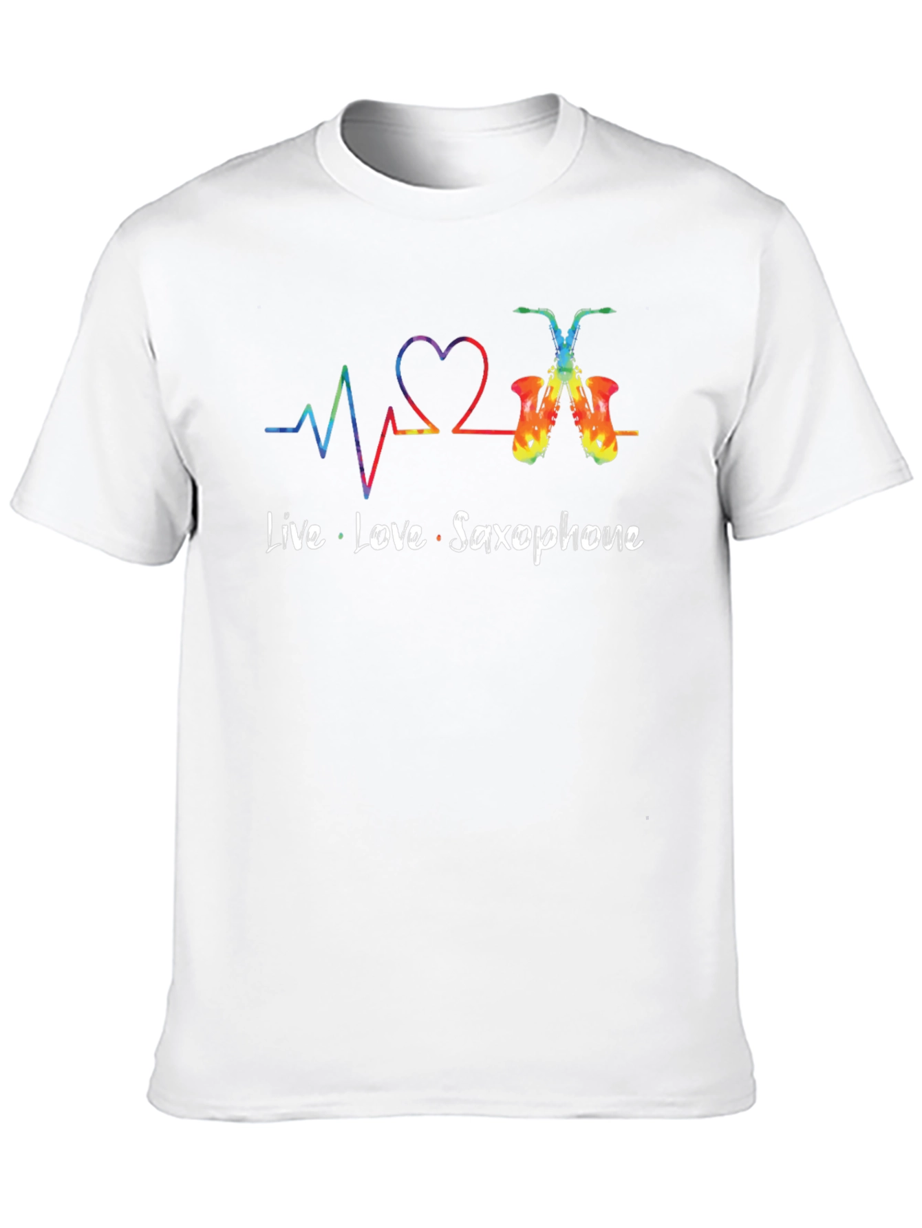Live Love Saxophone Graphic Tee