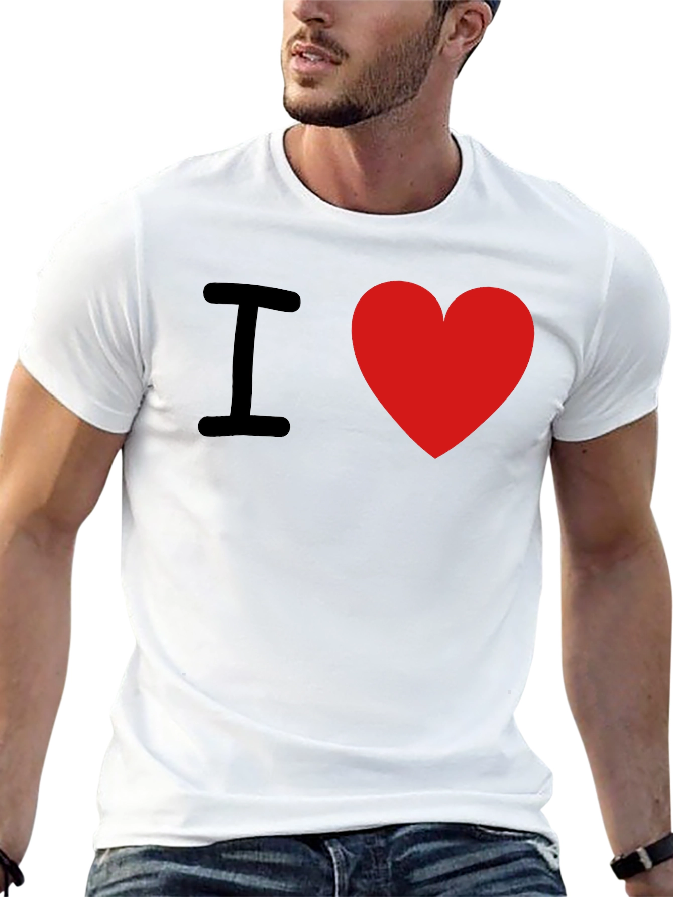 I Love Heart T-Shirt - Trendy Graphic Tee