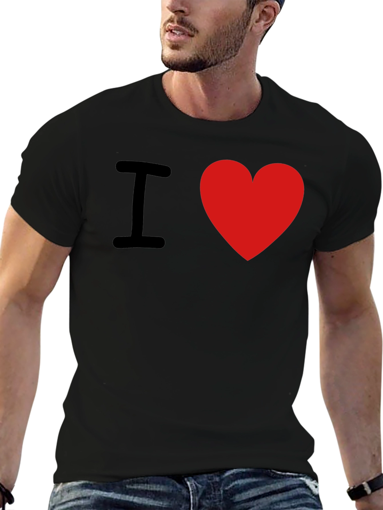 I Love Heart T-Shirt - Trendy Graphic Tee