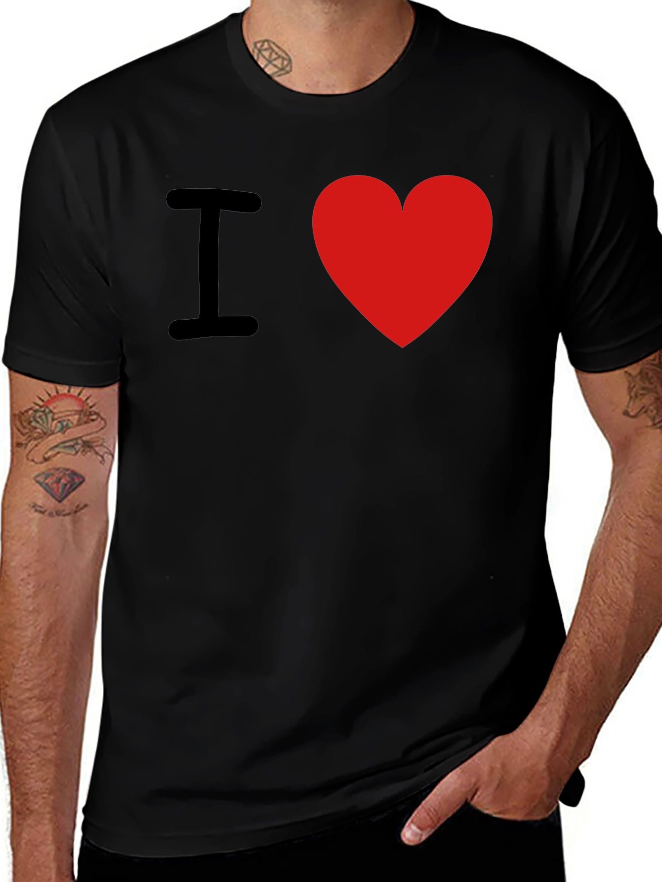 I Love Heart T-Shirt - Trendy Graphic Tee