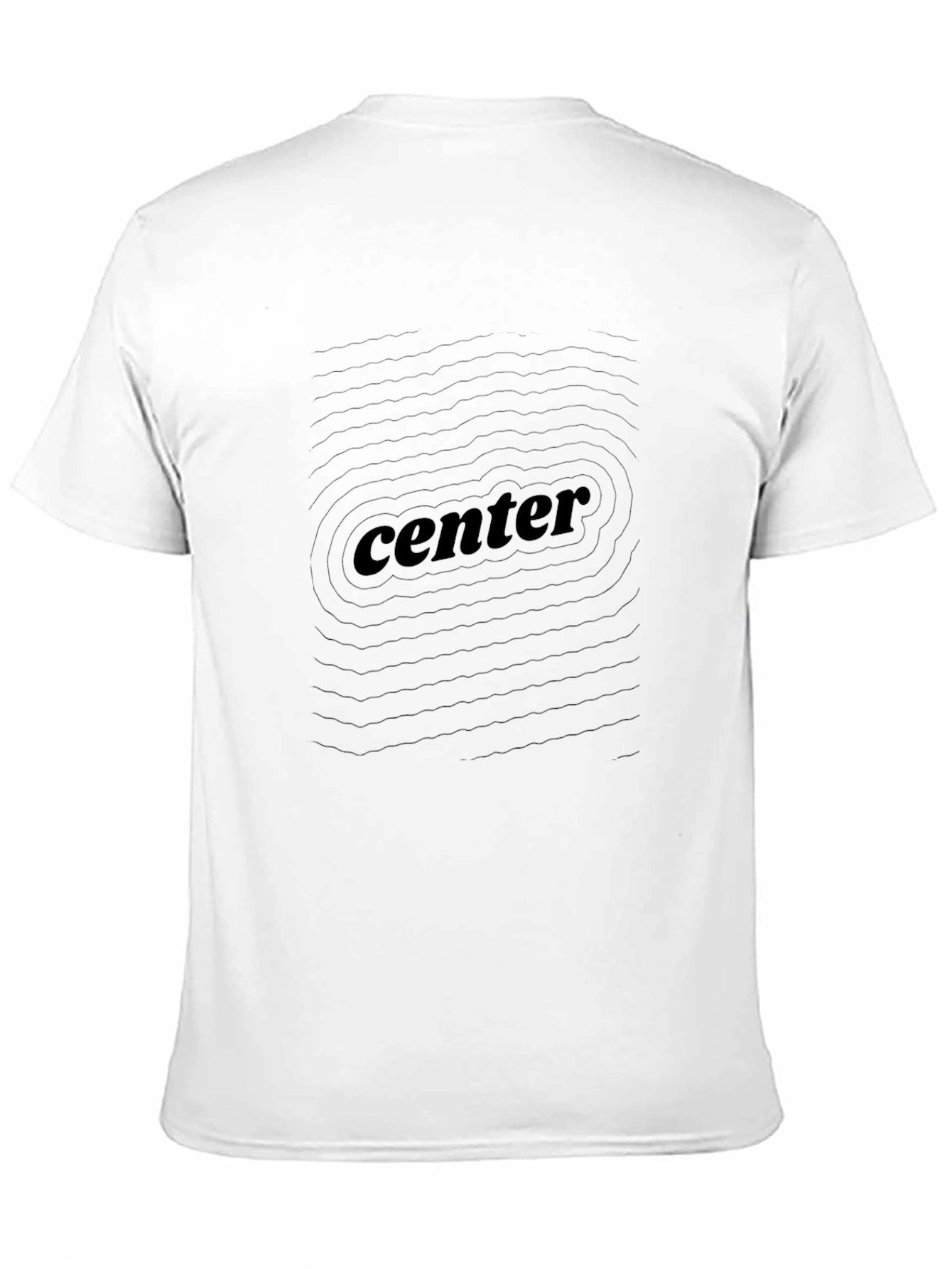 Center Graphic Tee - Black Stylish Comfort