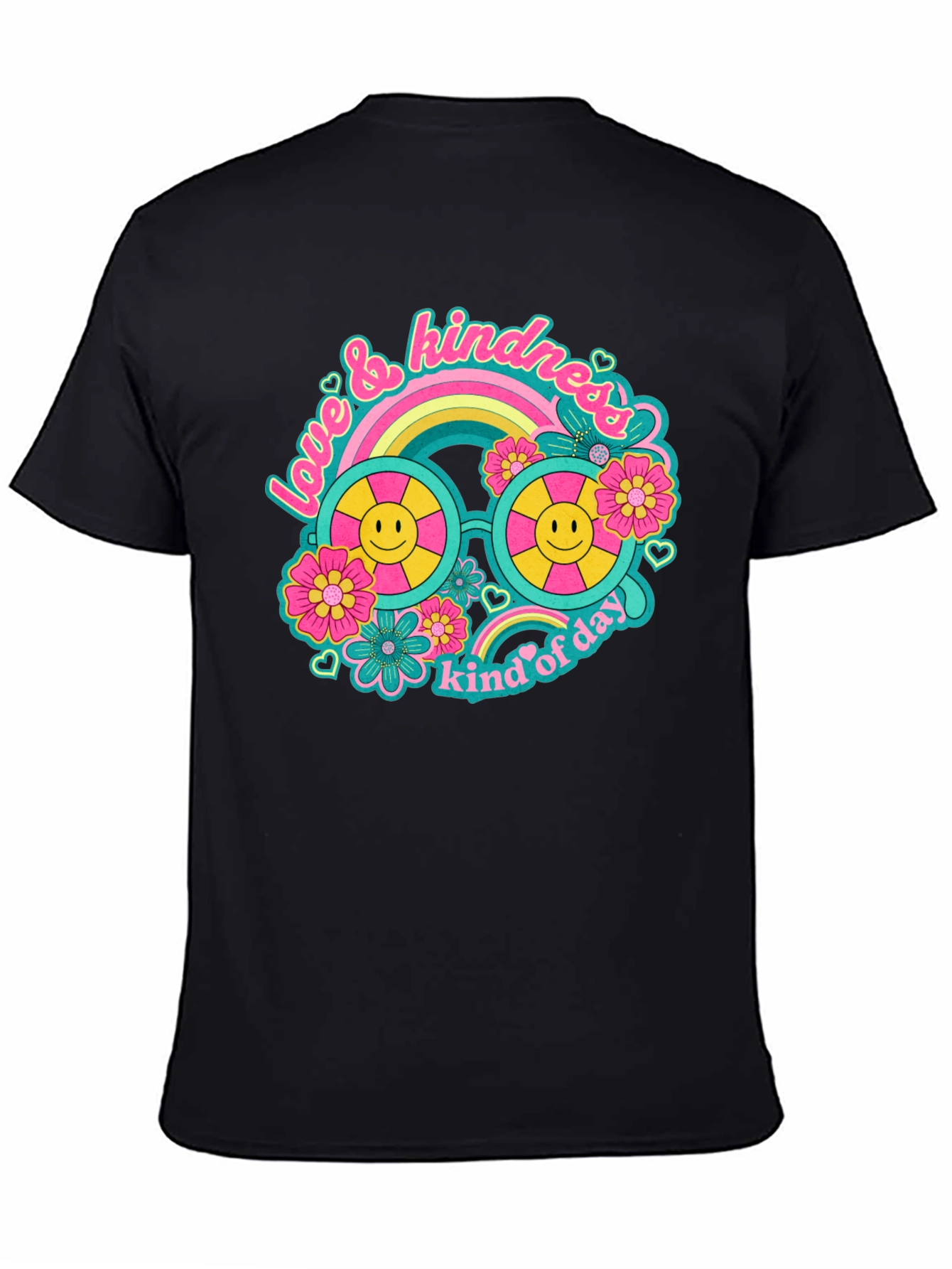 Love & Kindness Black Graphic Tee