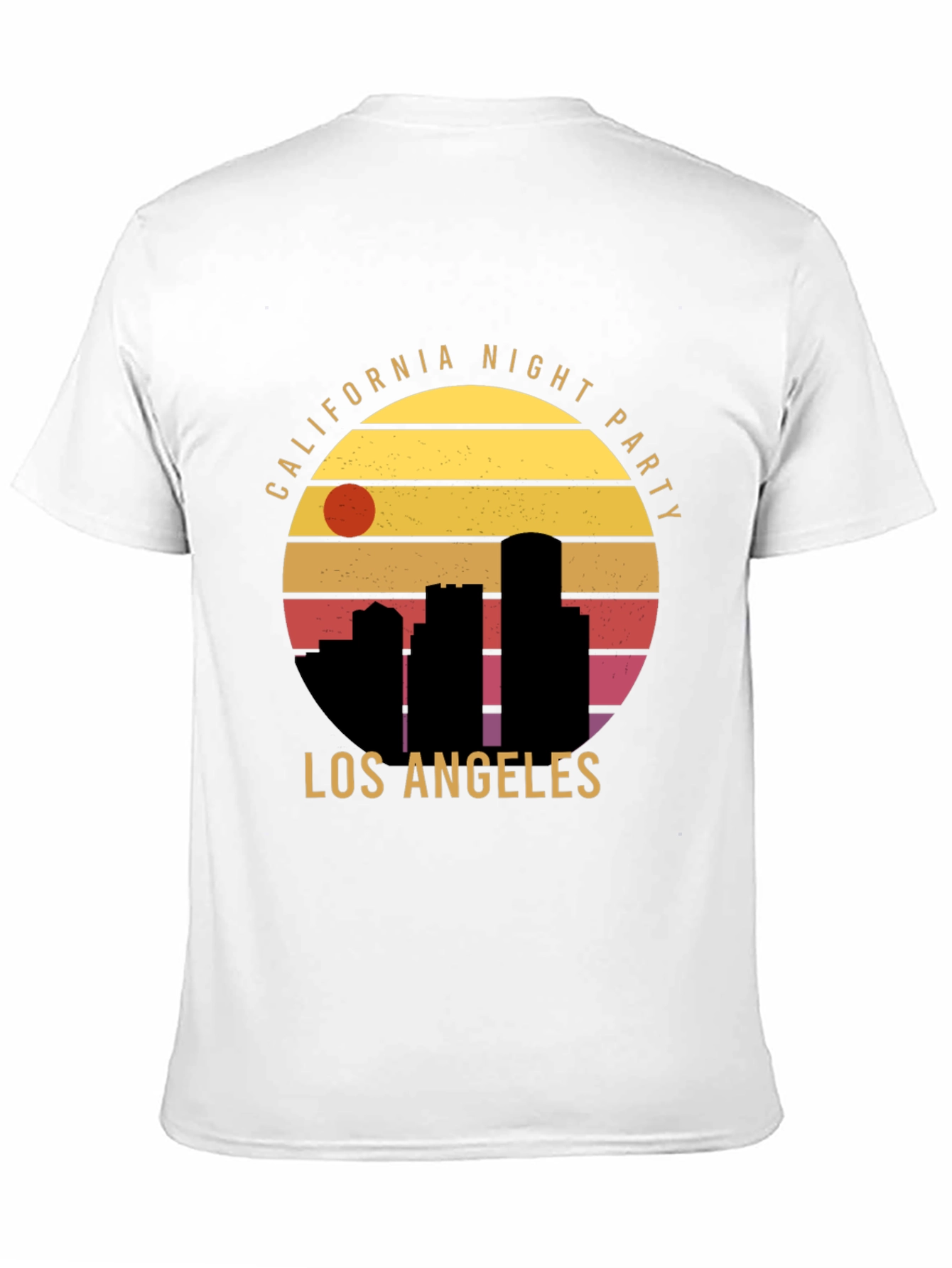 California Night Party T-Shirt Los Angeles Black