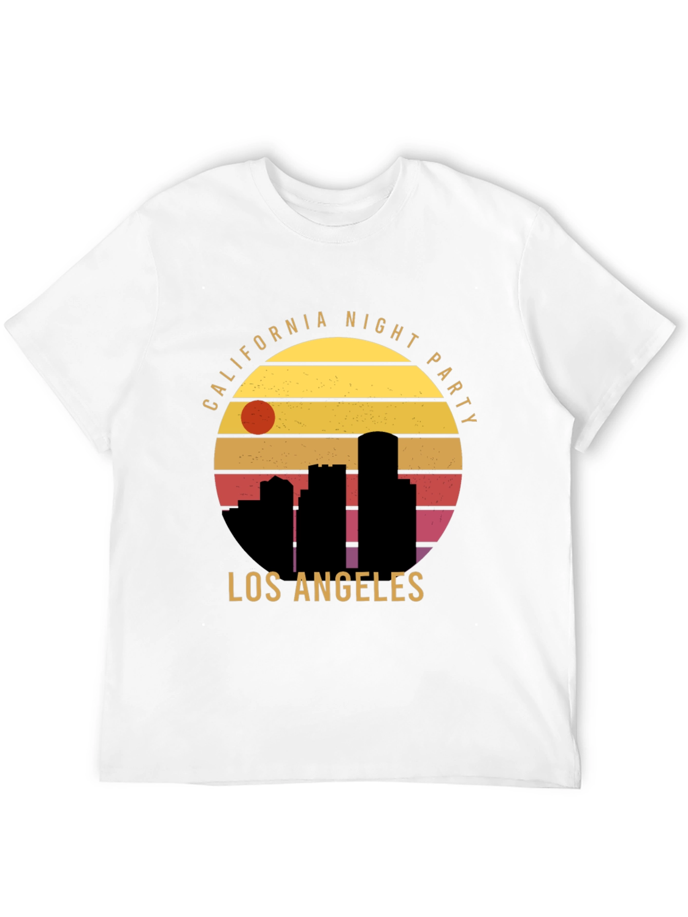 California Night Party T-Shirt Los Angeles Black
