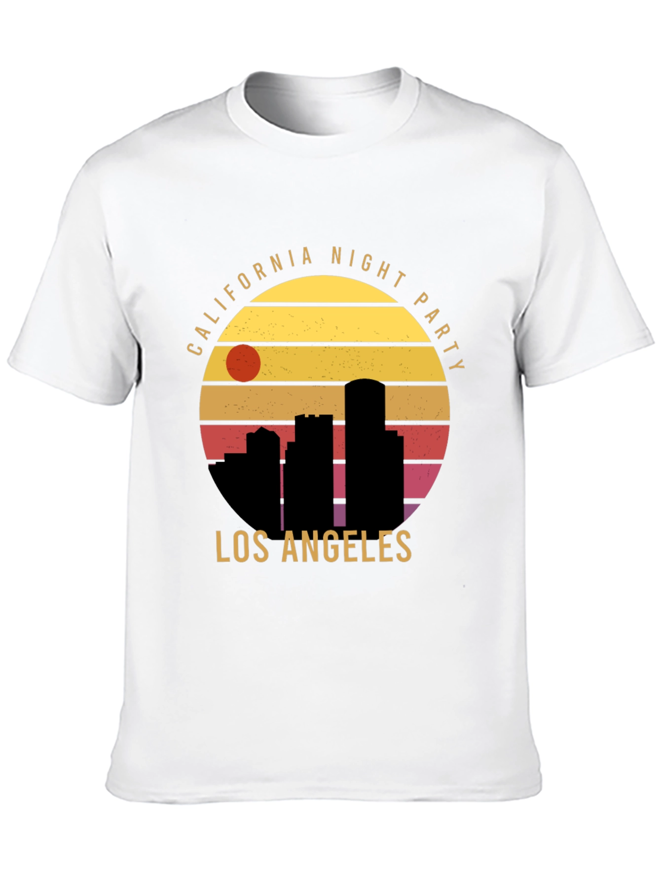 California Night Party T-Shirt Los Angeles Black
