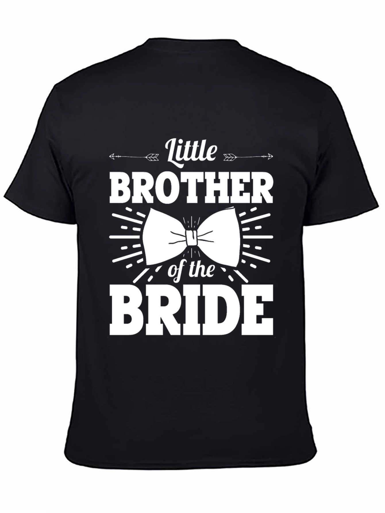 Little Brother of the Bride Bowtie T-Shirt