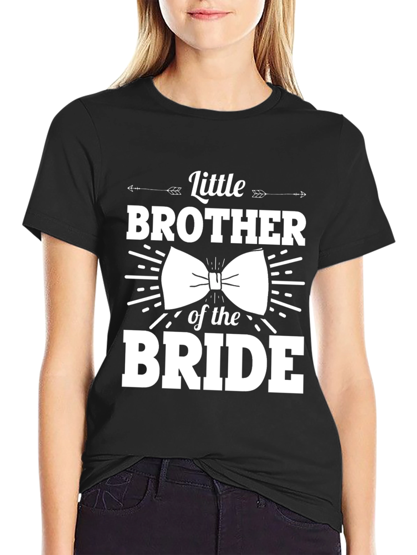 Little Brother of the Bride Bowtie T-Shirt