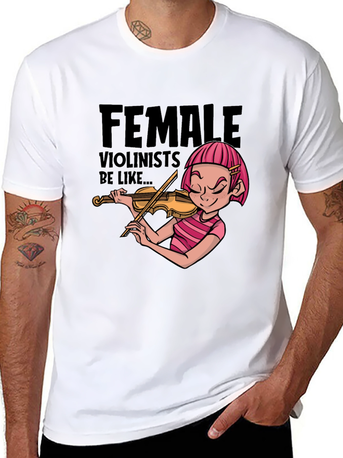 Female Violinists Be Like Graphic T-Shirt