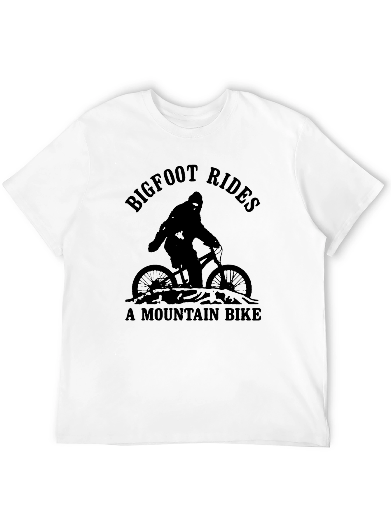 Bigfoot Rides Mountain Bike Graphic T-Shirt
