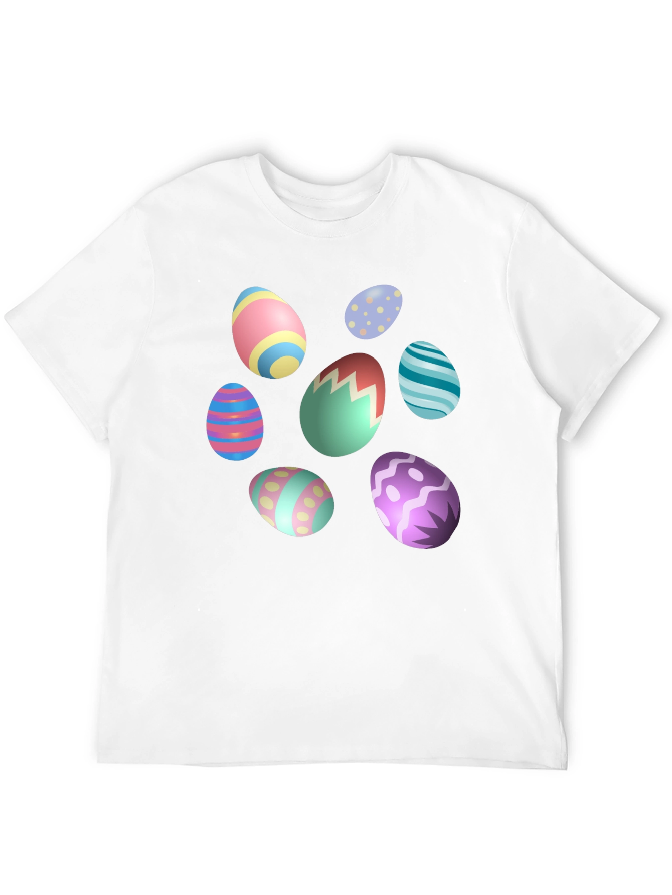 Easter Egg Design Black T-Shirt